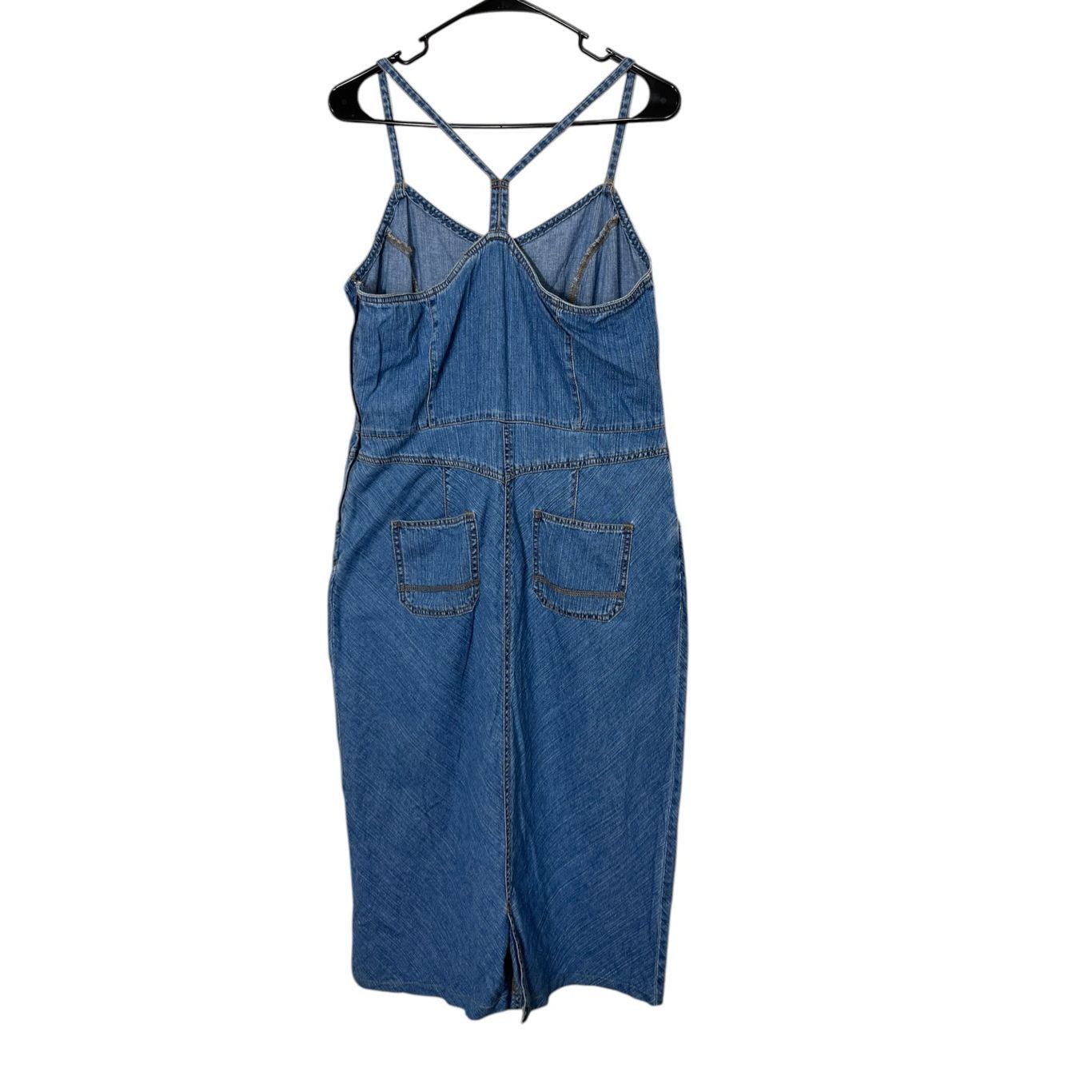 Faded Glory Vintage Faded Glory Y2K Denim Midi Dress Size 12 Size XL / US 12-14 / IT 48-50 - 6 Thumbnail