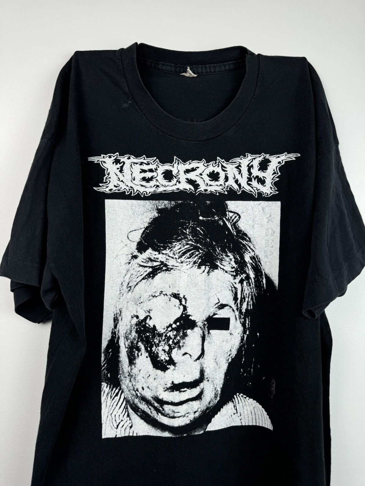 Band Tees × Vintage 1991 Necrony Severe Malignant Pustule Size US XL / EU 56 / 4 - 2 Thumbnail
