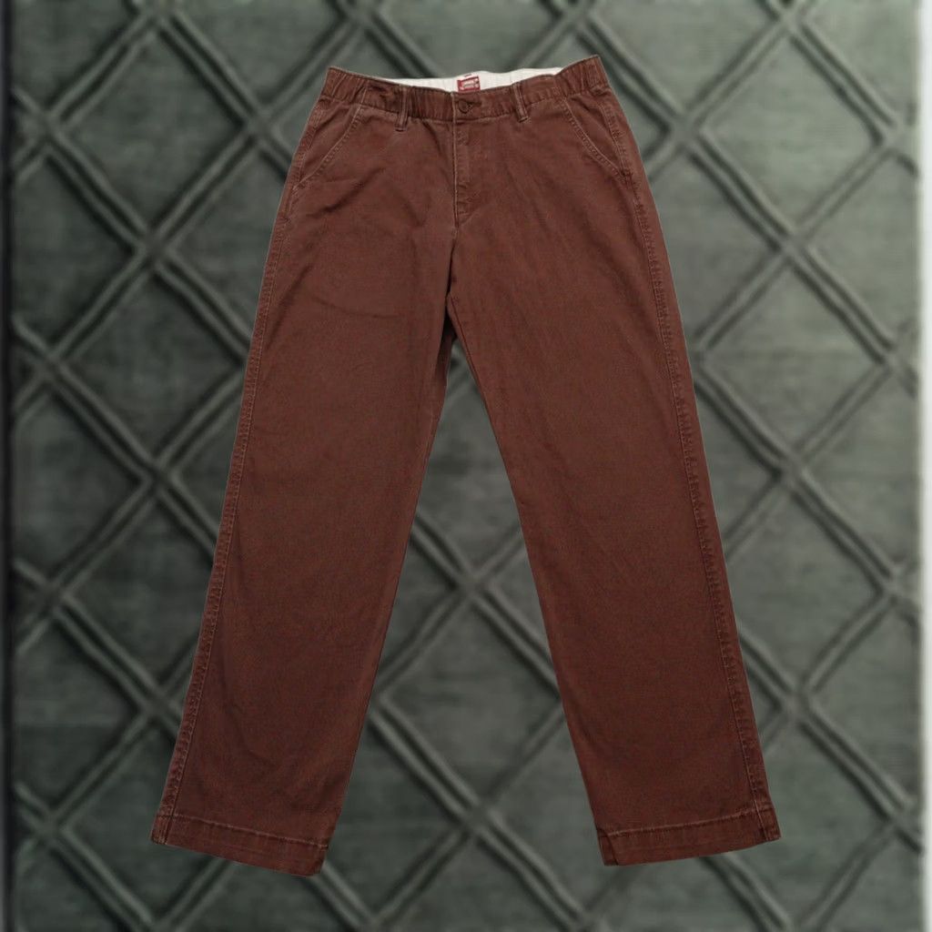 Levi's Levi’s XX Chino EZ Mens Small (31X28) Brown Pants Relaxed Inseam 28 Straight Jeans Size US 31 - 1 Thumbnail