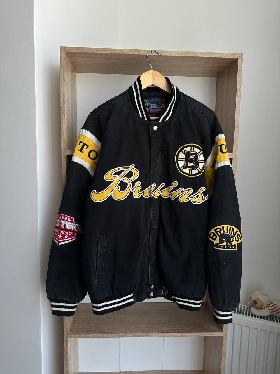 NHL × Vintage Vintage Hockey Delong NHL Boston Bruins Bomber Jacket Size US M / EU 48-50 / 2 - 6 Thumbnail