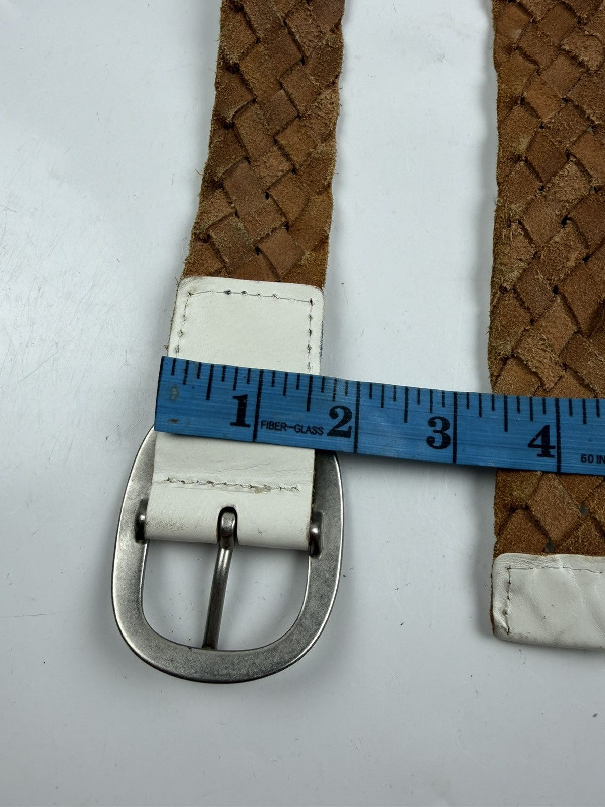 Japanese Brand nice design leather belt tc52 Size 36 - 5 Thumbnail