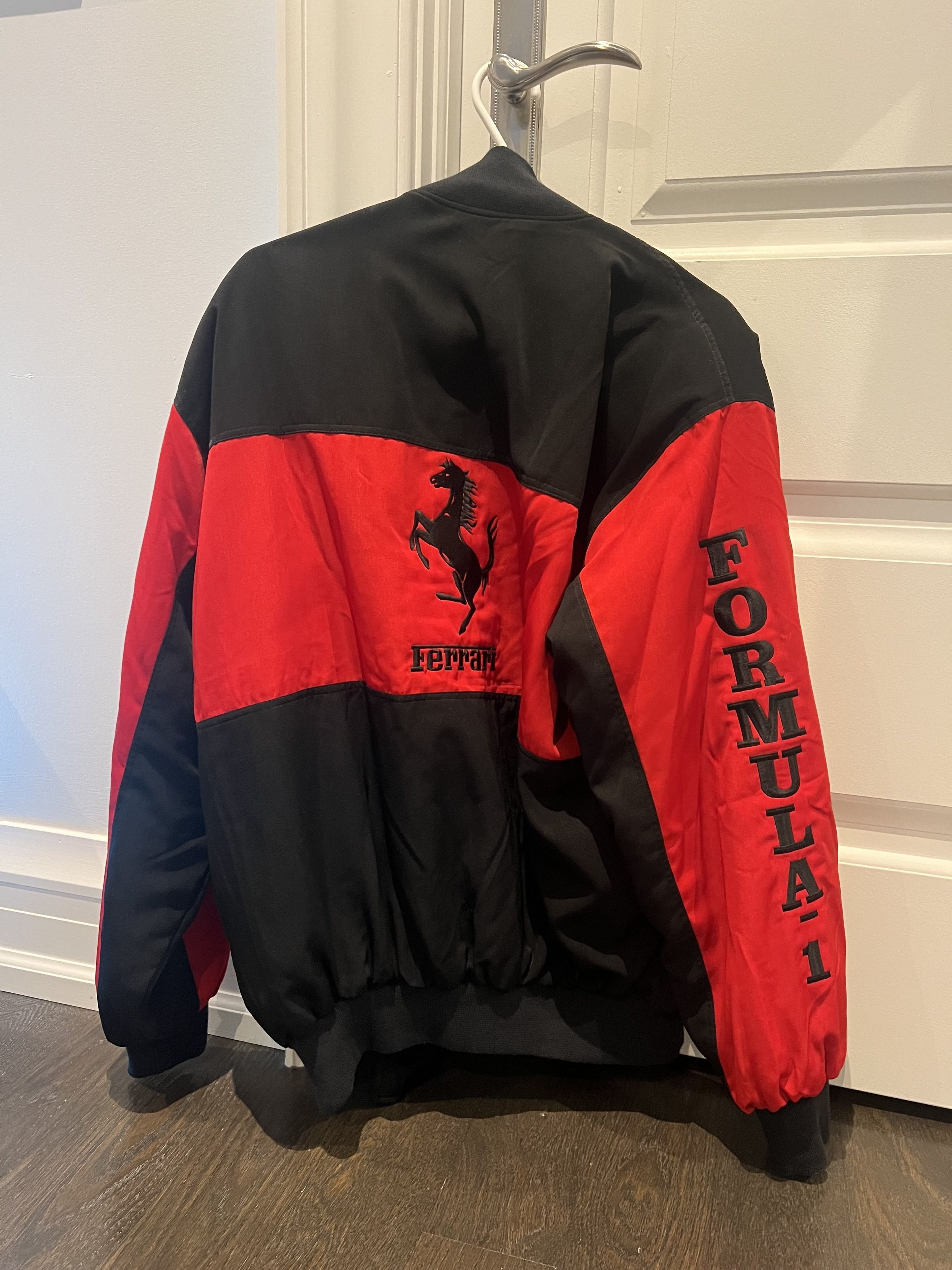 Formula 1 Michael Schumacher/Ferrari Vintage Bomber Jacket Size US XL / EU 56 / 4 - 2 Thumbnail