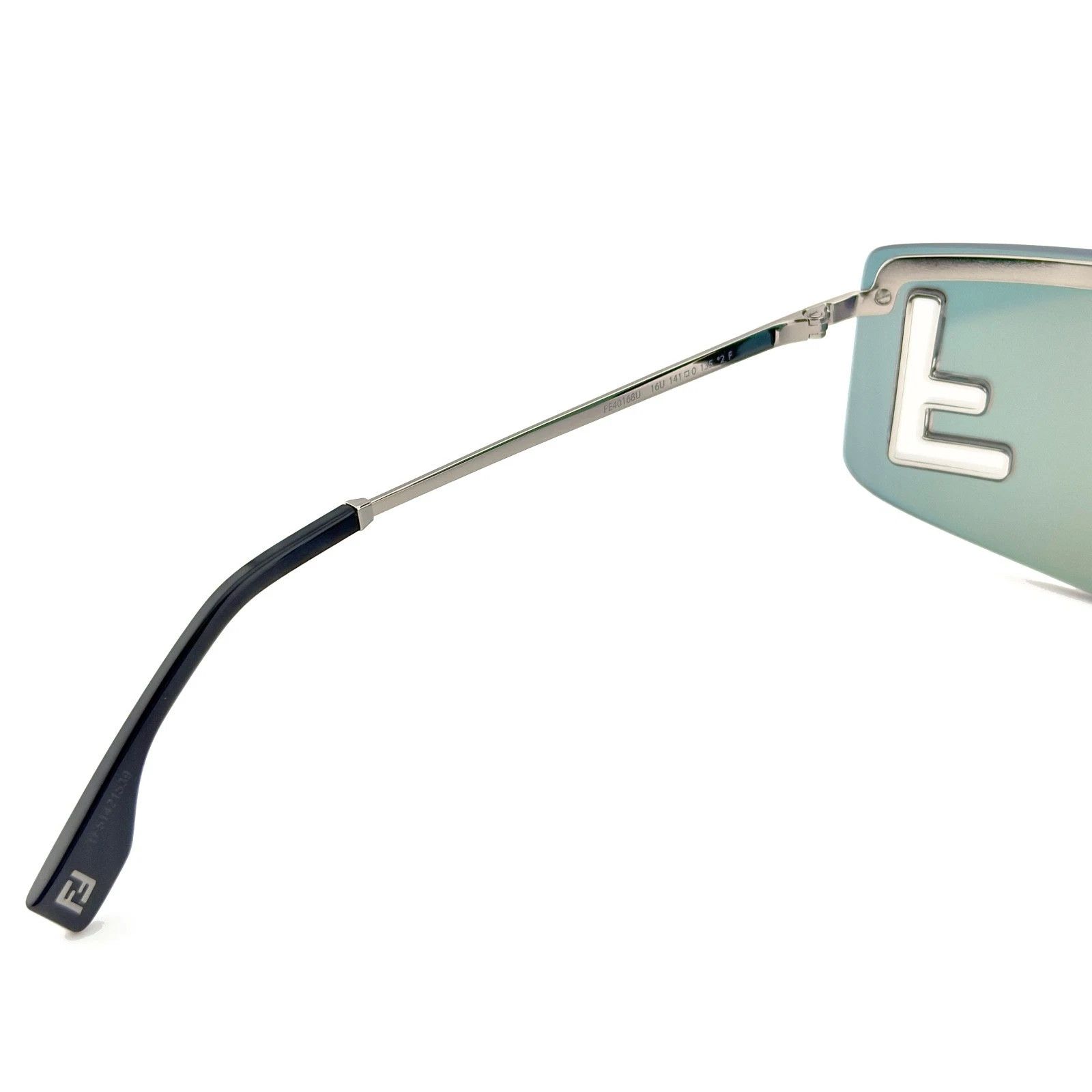 Fendi FENDI SPORT FE40168U Silver Orange Mirror Wrap Mask 40168 Size ONE SIZE - 5 Thumbnail