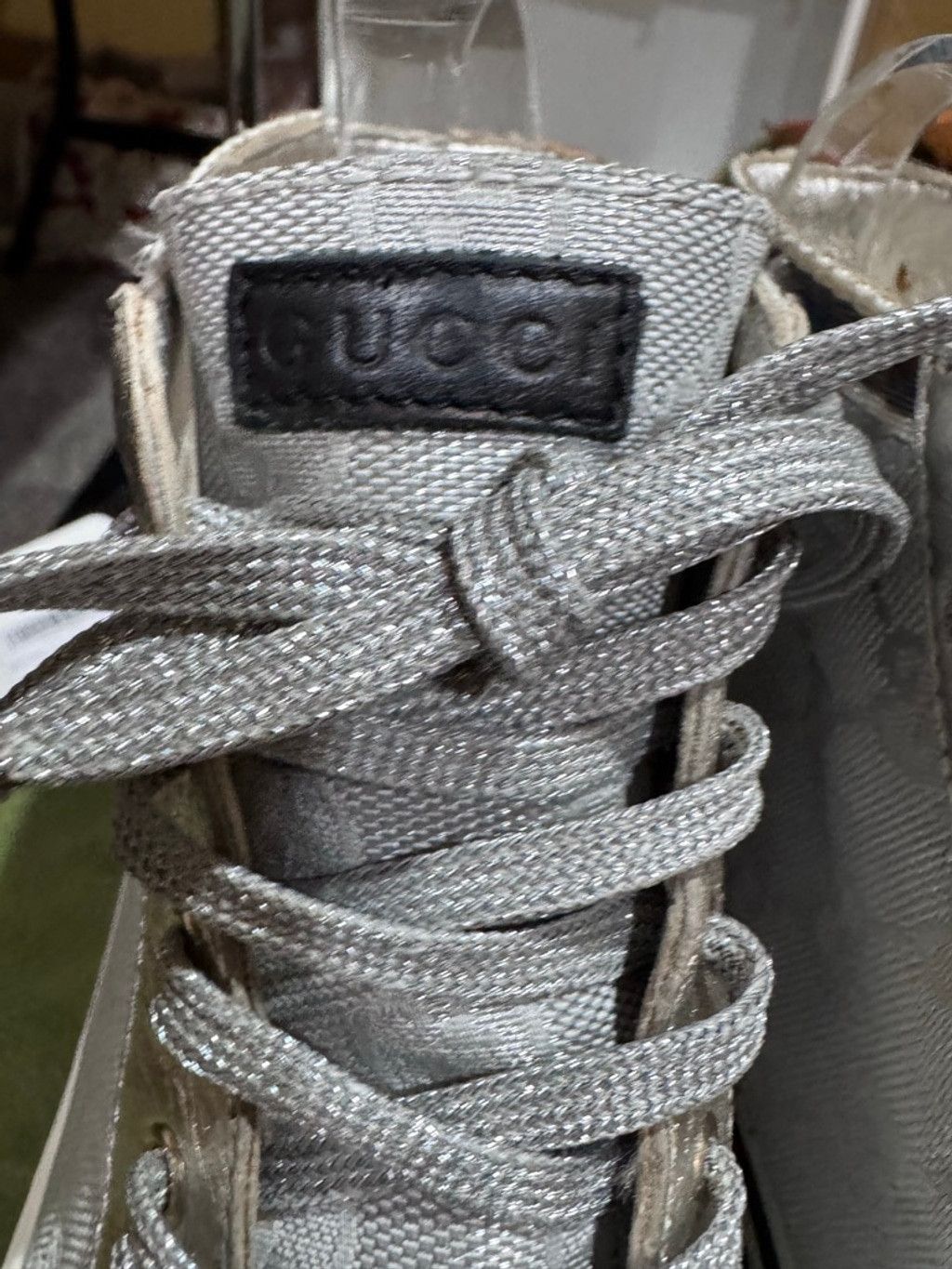 Gucci Gucci GG Tennis 1977 High-Top Sneakers -in Box with COA Size US 7 / IT 37 - 13 Thumbnail