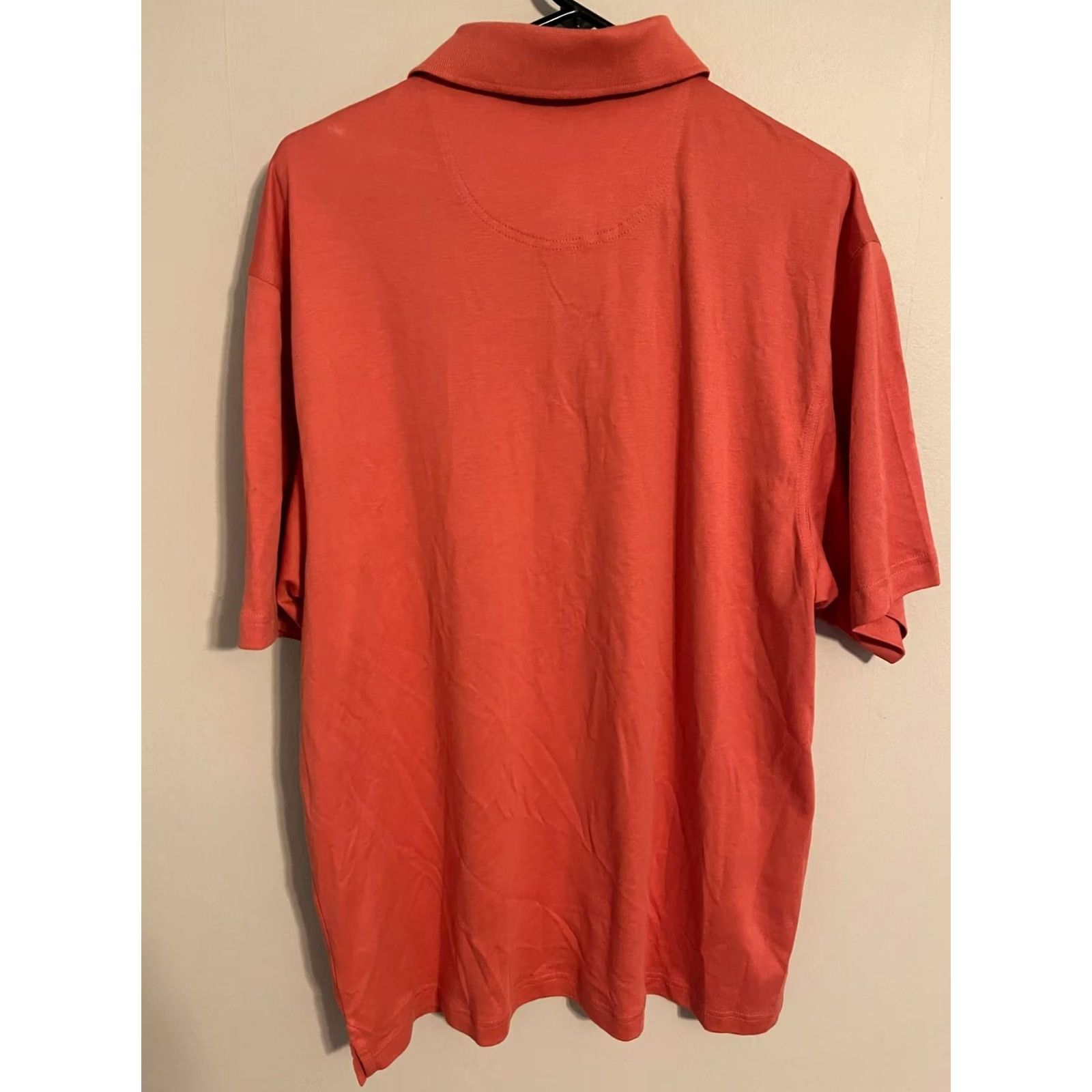 Jos. A. Bank Jos. A Bank Polo Shirt Men's XLarge Orange Casual Pima Cotton Short Sleeve Size US XL / EU 56 / 4 - 4 Thumbnail