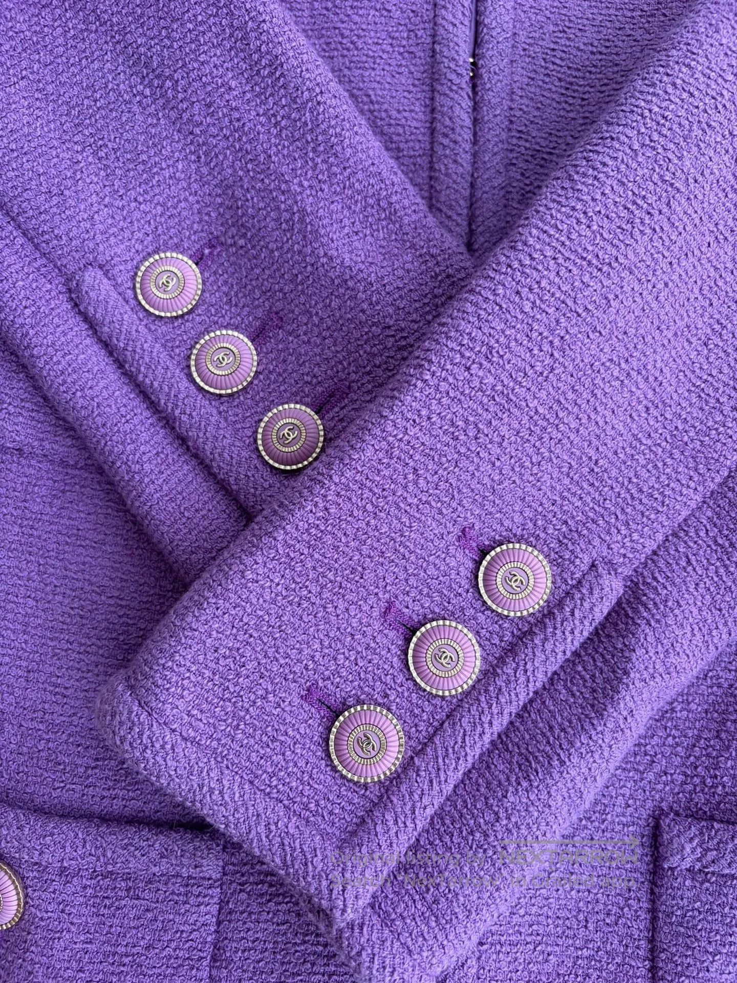 Chanel Chanel 20C Purple Tweed Jacket 34. Size US XS / EU 42 / 0 - 4 Thumbnail