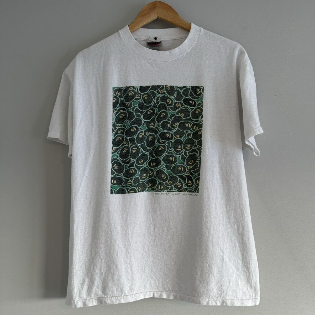 Bape × Nigo × Vintage OG Bape x Chin Oneita Tag Ape Head Tee Size US L / EU 52-54 / 3 - 1 Thumbnail