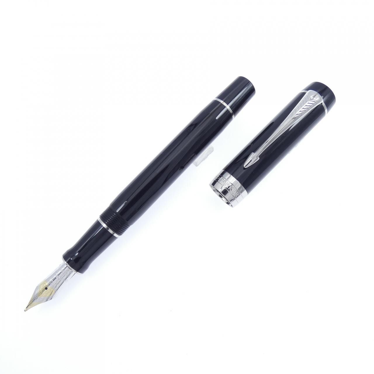 Other Other Parker Duofold Black CT Au750 Fountain Pen Others Pen 1931366 DUTY FREE for USA Size ONE SIZE - 1 Thumbnail