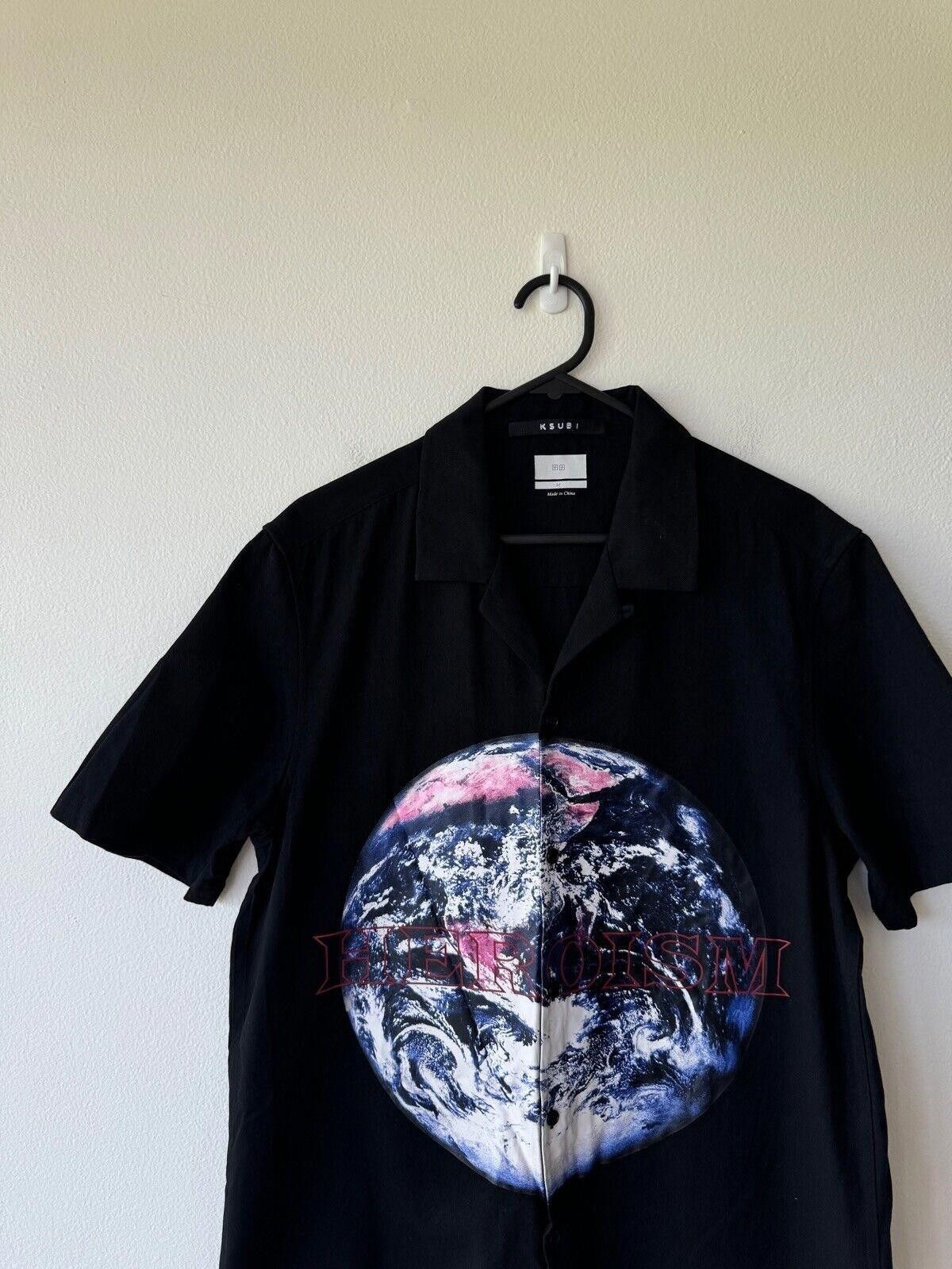 Ksubi new ksubi medium m short sleeve shirt top resort black globe Size US M / EU 48-50 / 2 - 2 Thumbnail