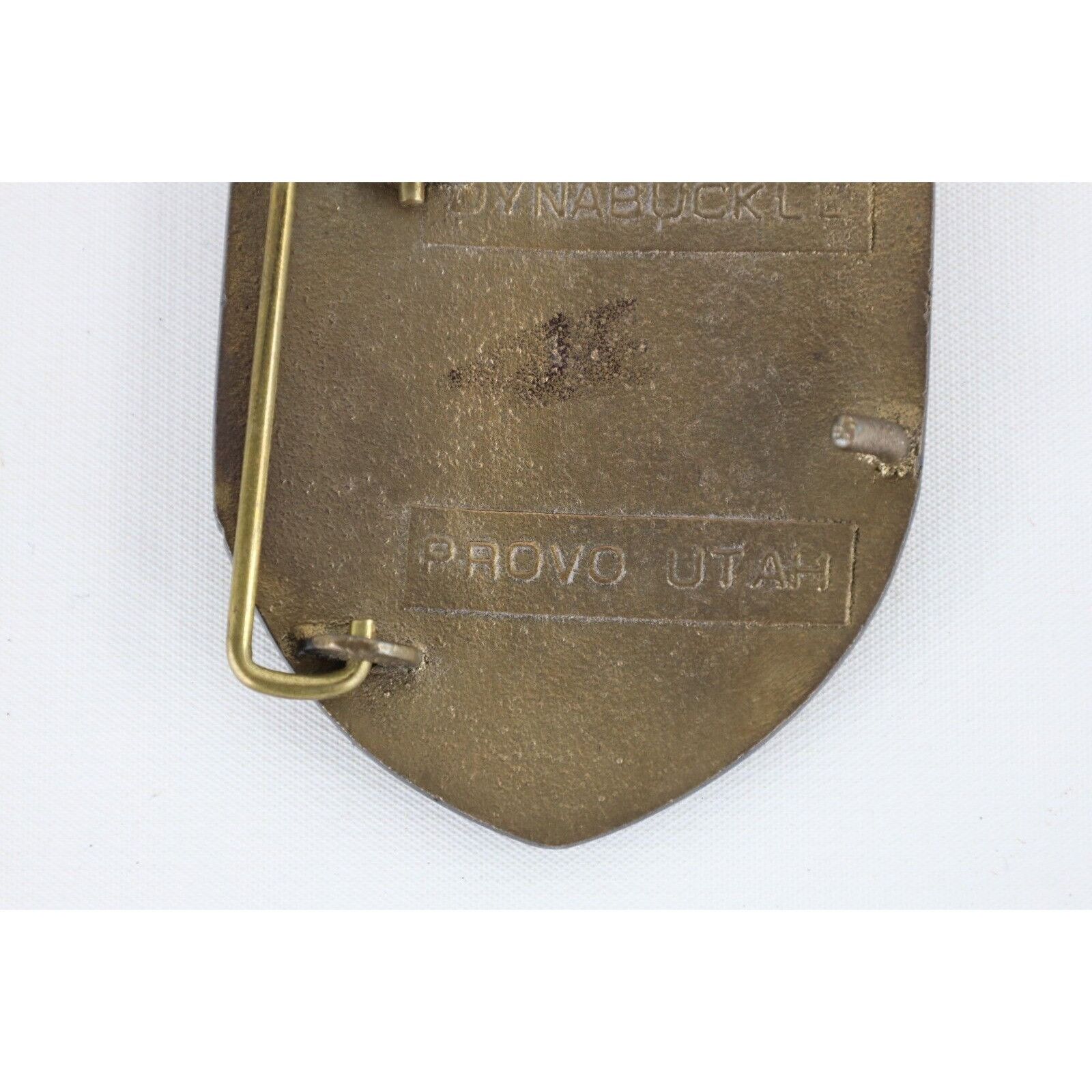 Vintage Vintage 70s Skyr Skiing Dynabuckle Provo Utah Belt Buckle Size ONE SIZE - 4 Thumbnail