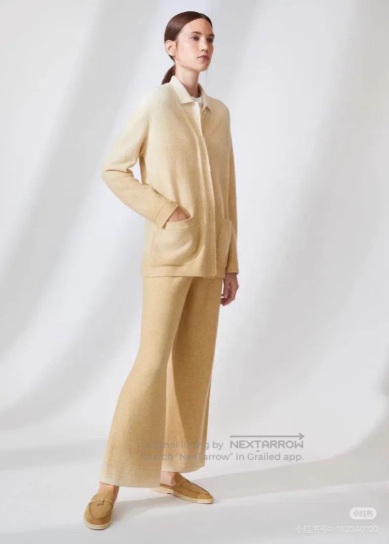 Loro Piana Loro Piana Yellow Gradient Cashmere Knit Wide Leg Trousers Size 28" / US 6 / IT 42 - 9 Thumbnail