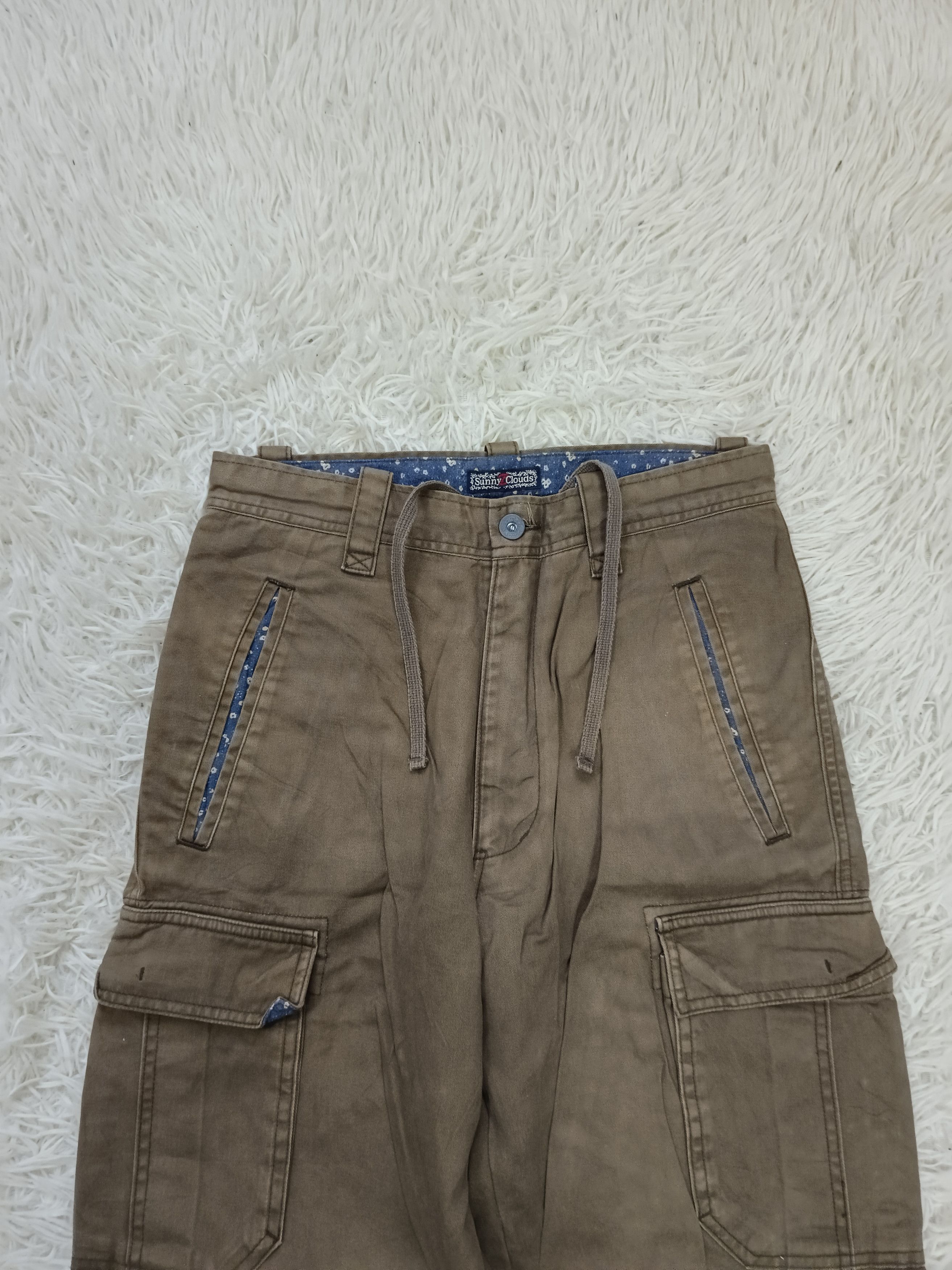Japanese Brand WIDE PANTS CARGO BALLON PARACHUTE SUNNY CLOUD PANTS Size US 29 - 3 Thumbnail