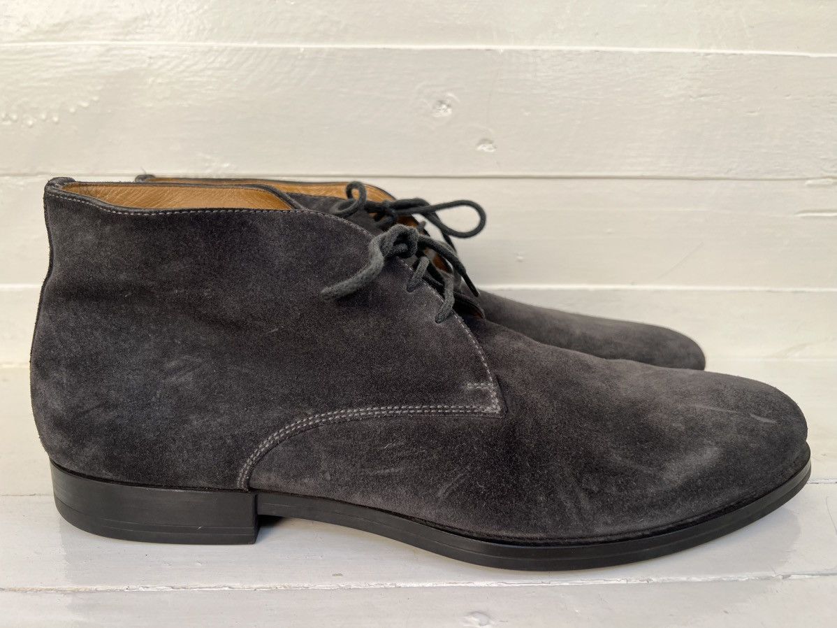 Santoni SANTONI ANKLE SUEDE LEATHER CHUKKA BOOTS Size US 11.5 / EU 44-45 - 6 Thumbnail