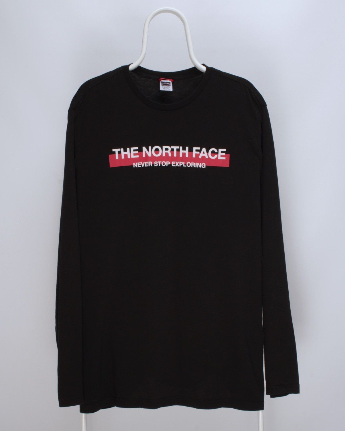 The North Face THE NORTH FACE Printed Logo Black Cotton Long Sleeve T-Shirt Size US XXL / EU 58 / 5 - 1 Thumbnail