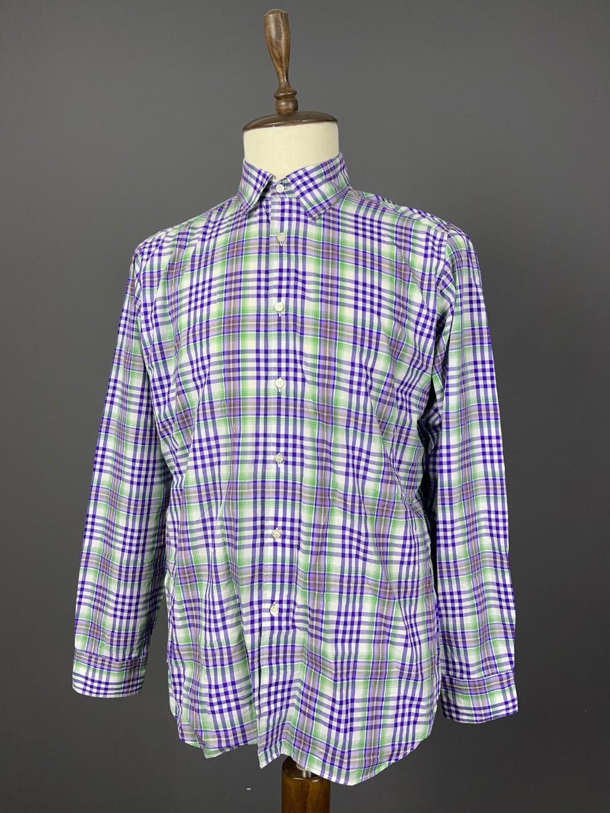 Etro Etro Luxury Multicolor Check Italian Dress Shirt XL Size US XL / EU 56 / 4 - 1 Thumbnail