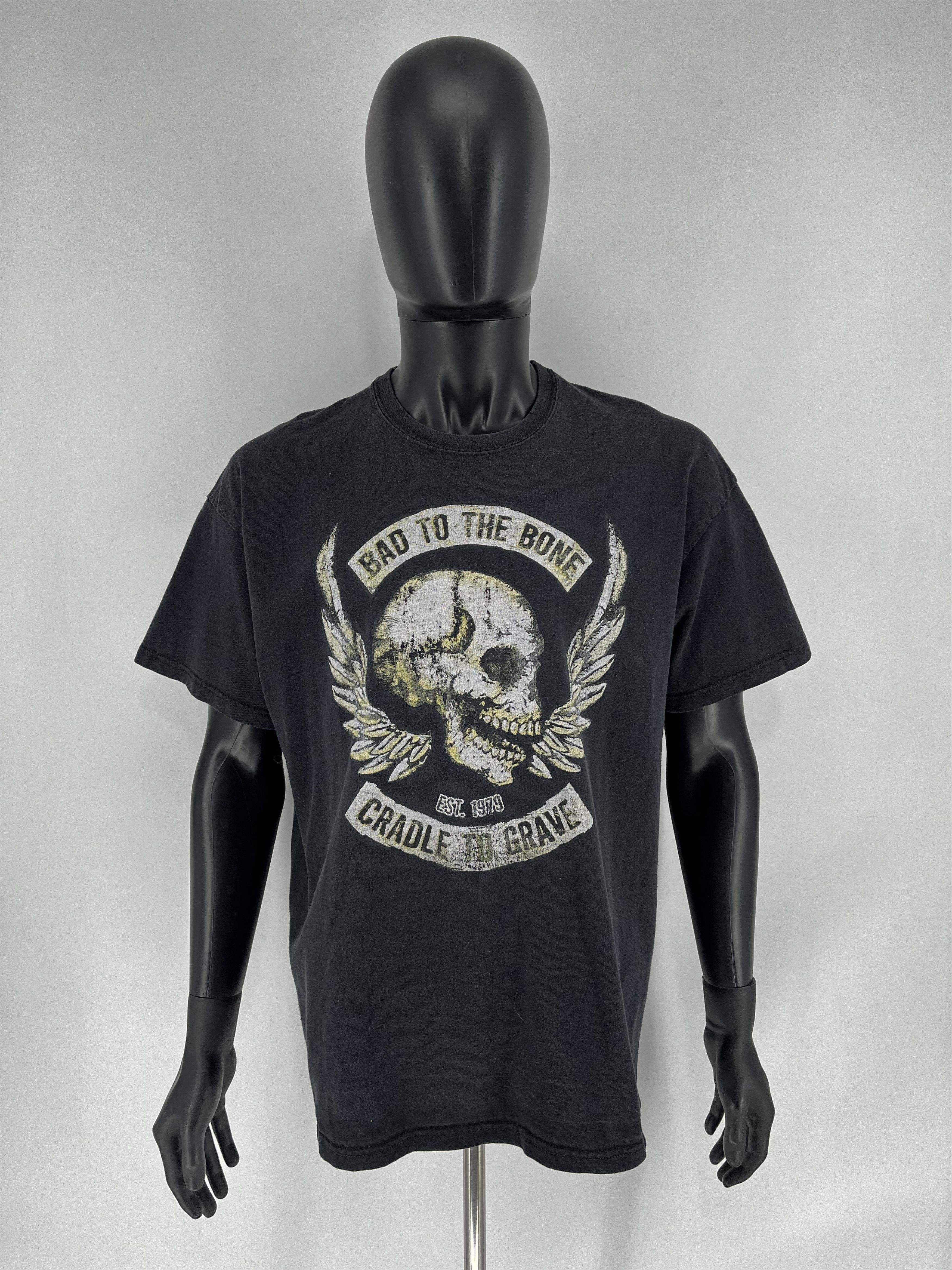 Band Tees Vintage Bad To The Bone cradle to grave Pirate Y2K T-Shirt Size US XXL / EU 58 / 5 - 2 Thumbnail