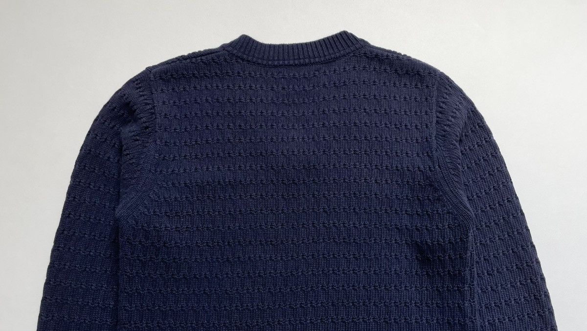 Our Legacy Dark Blue Wool Hole Knit Sweater Size US M / EU 48-50 / 2 - 9 Thumbnail