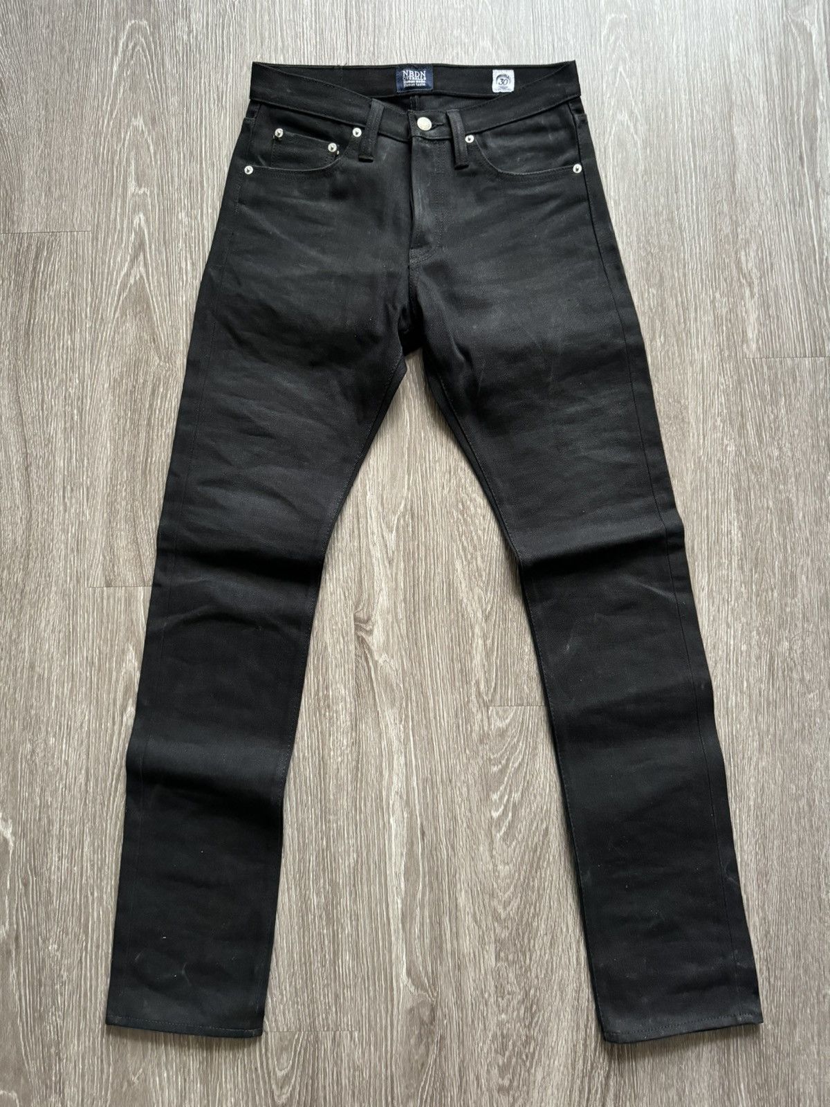 NBDN Nobrandedon NBDN Bonsai 002 Black Selvedge Jeans Size US 30 / EU 46 - 2 Thumbnail