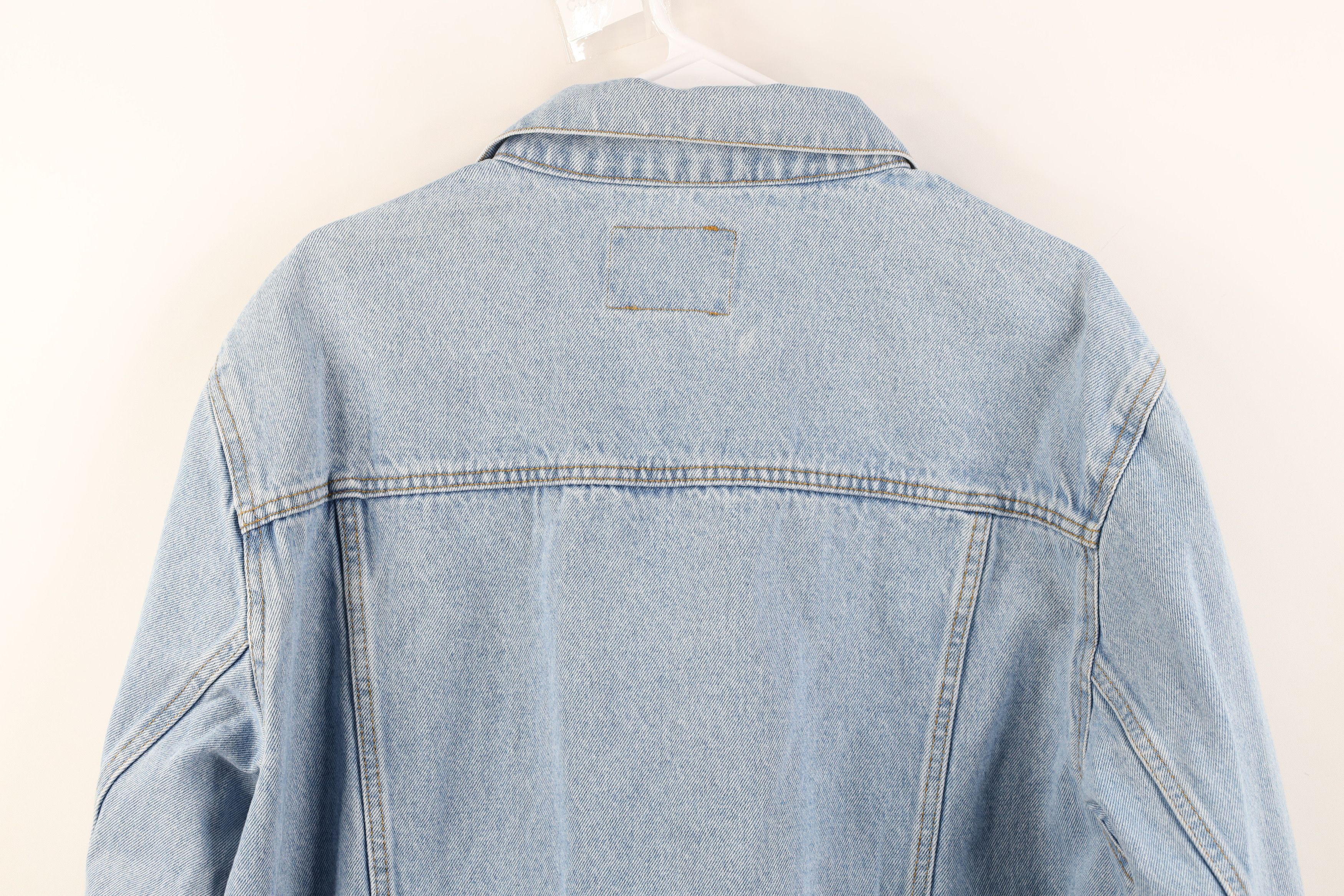 Vintage Vintage 90s Streetwear Denim Jean Trucker Jacket Blue Cotton Size US L / EU 52-54 / 3 - 15 Thumbnail