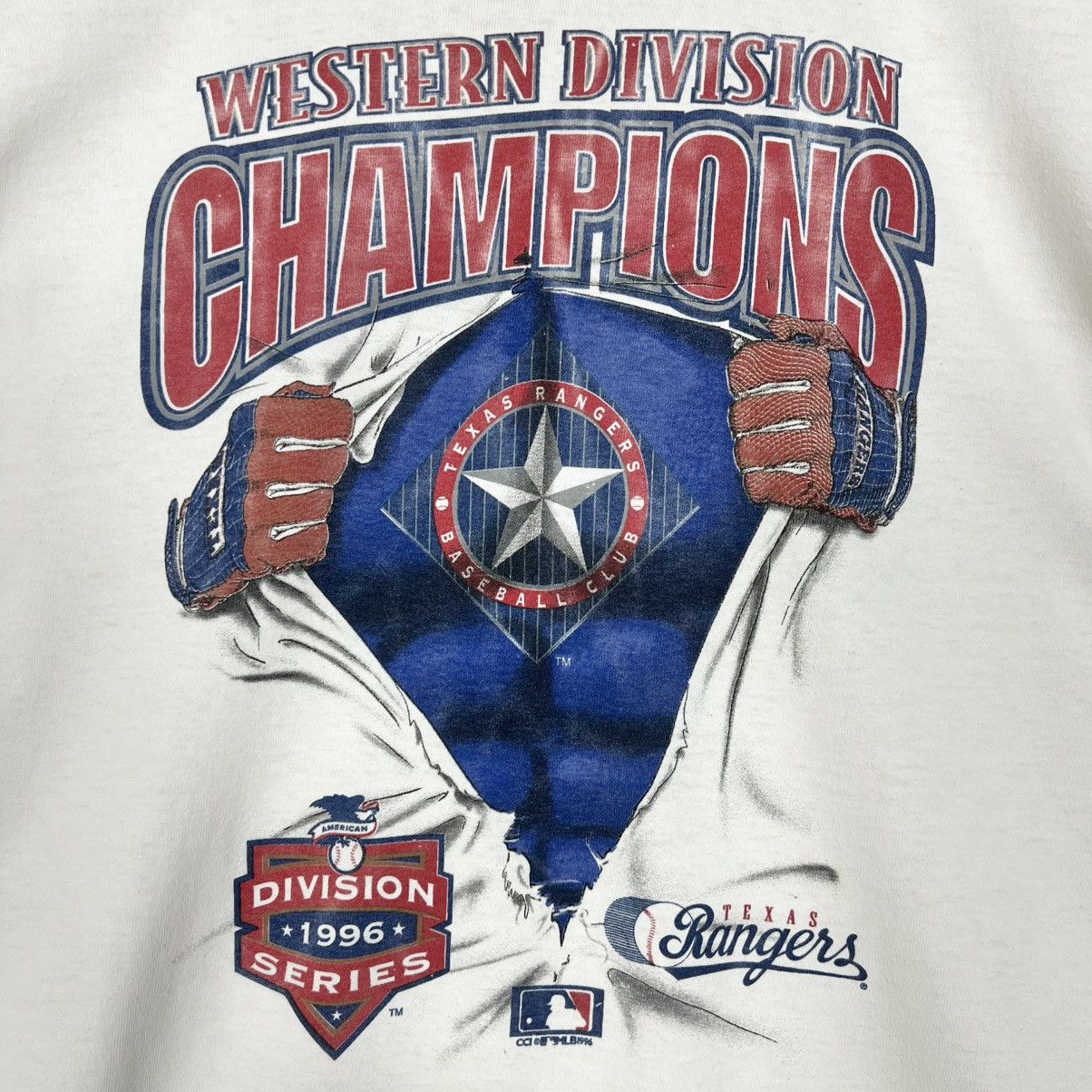 MLB 90s Vintage Texas Rangers Tee Size US L / EU 52-54 / 3 - 2 Thumbnail