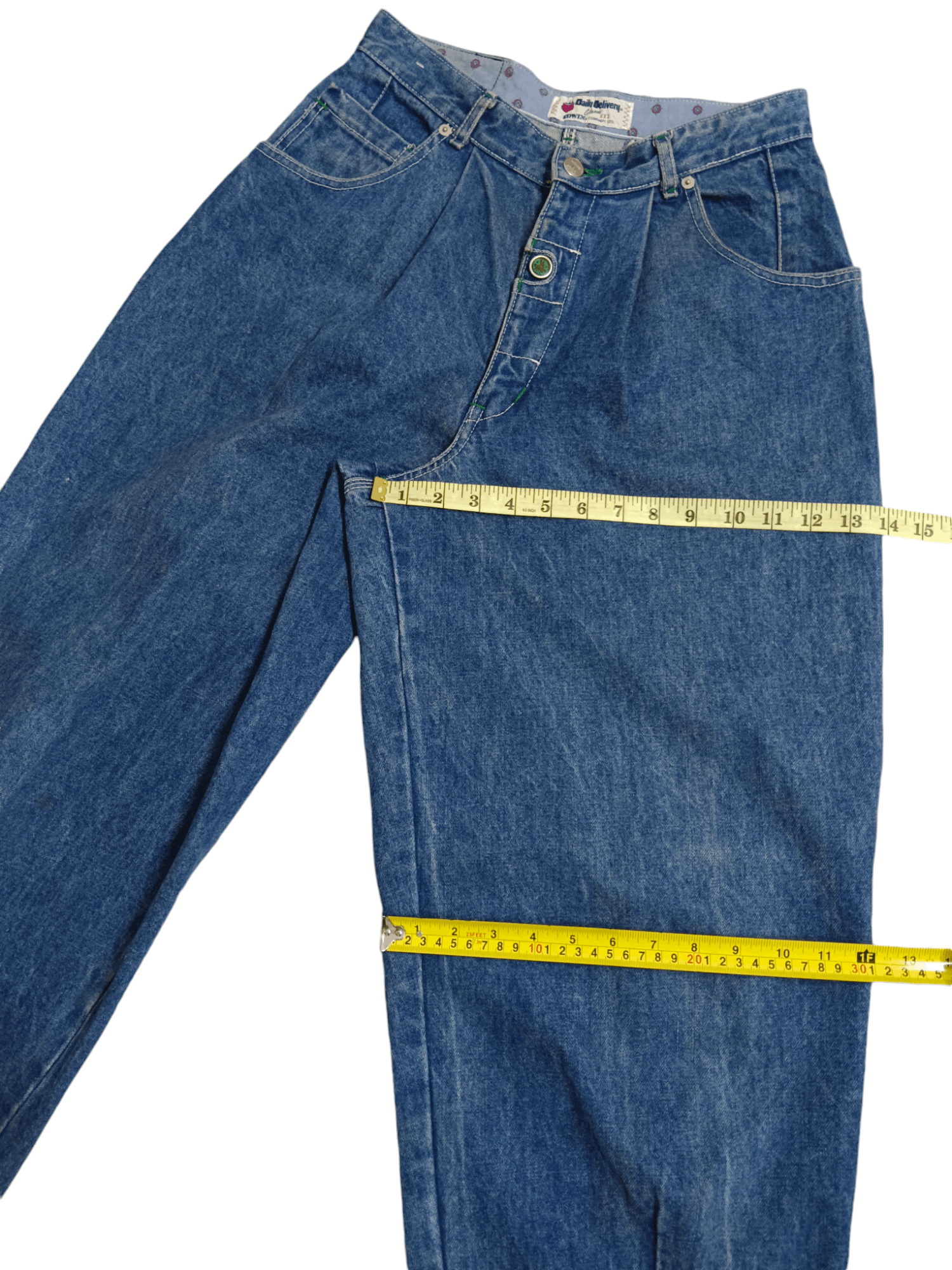 Edwin 💥Rare💥Daily Delivery By Edwin Hip Hop Baggy Jeans Size US 27 - 10 Thumbnail