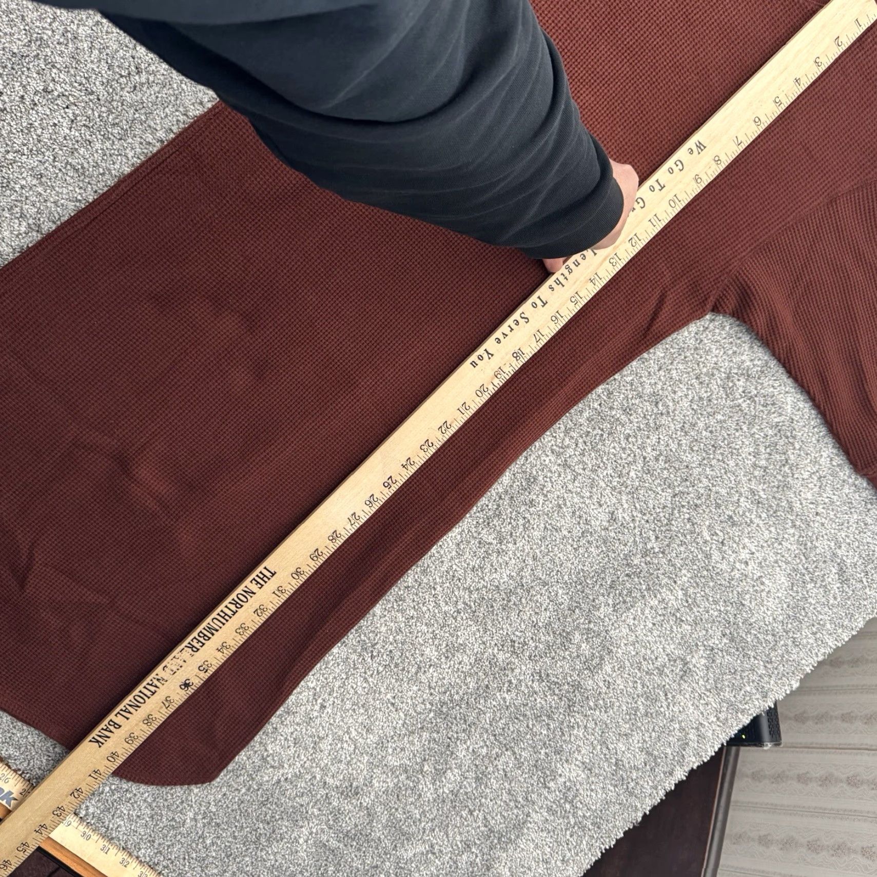 Uniqlo Uniqlo Dress XS Thermal Waffle Knit Comy Lagenlook Minimalist Relaxed Midi Women 3/4 Sleeve Brown Cotton Polyester Knit T-Shirt Dress Medium? Size XS / US 0-2 / IT 36-38 - 4 Thumbnail