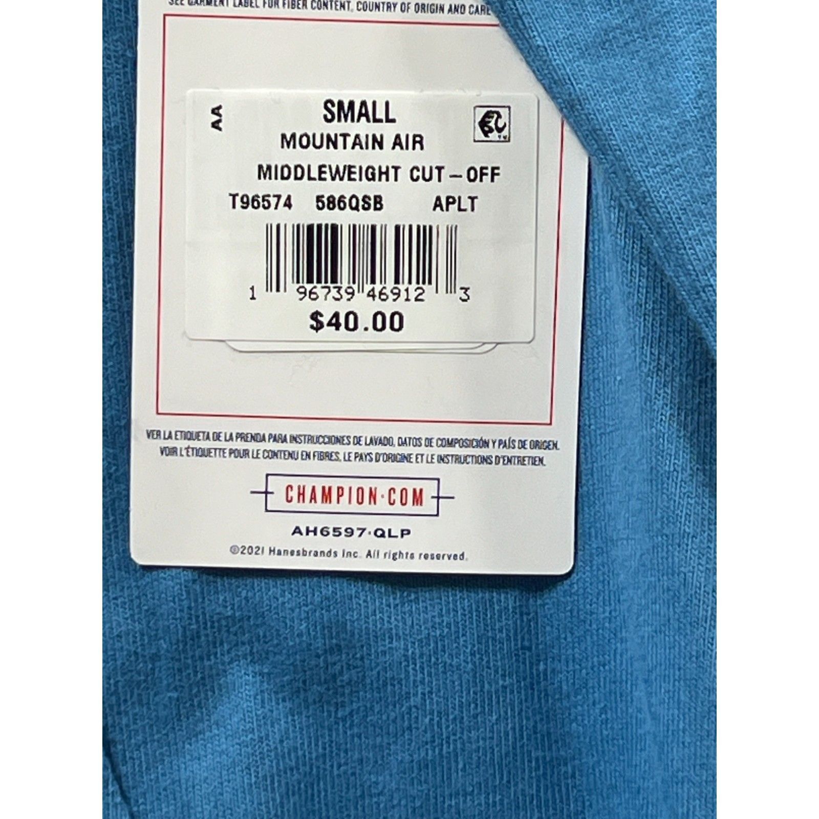 Champion Champion - Men's Sleeveless Hoodie - Light Blue - Small Size US S / EU 44-46 / 1 - 10 Thumbnail