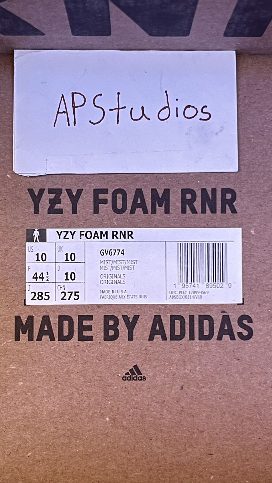 Adidas × Yeezy Adidas Yeezy Foam RNNR Mist Size US 10 / EU 43 - 7 Thumbnail