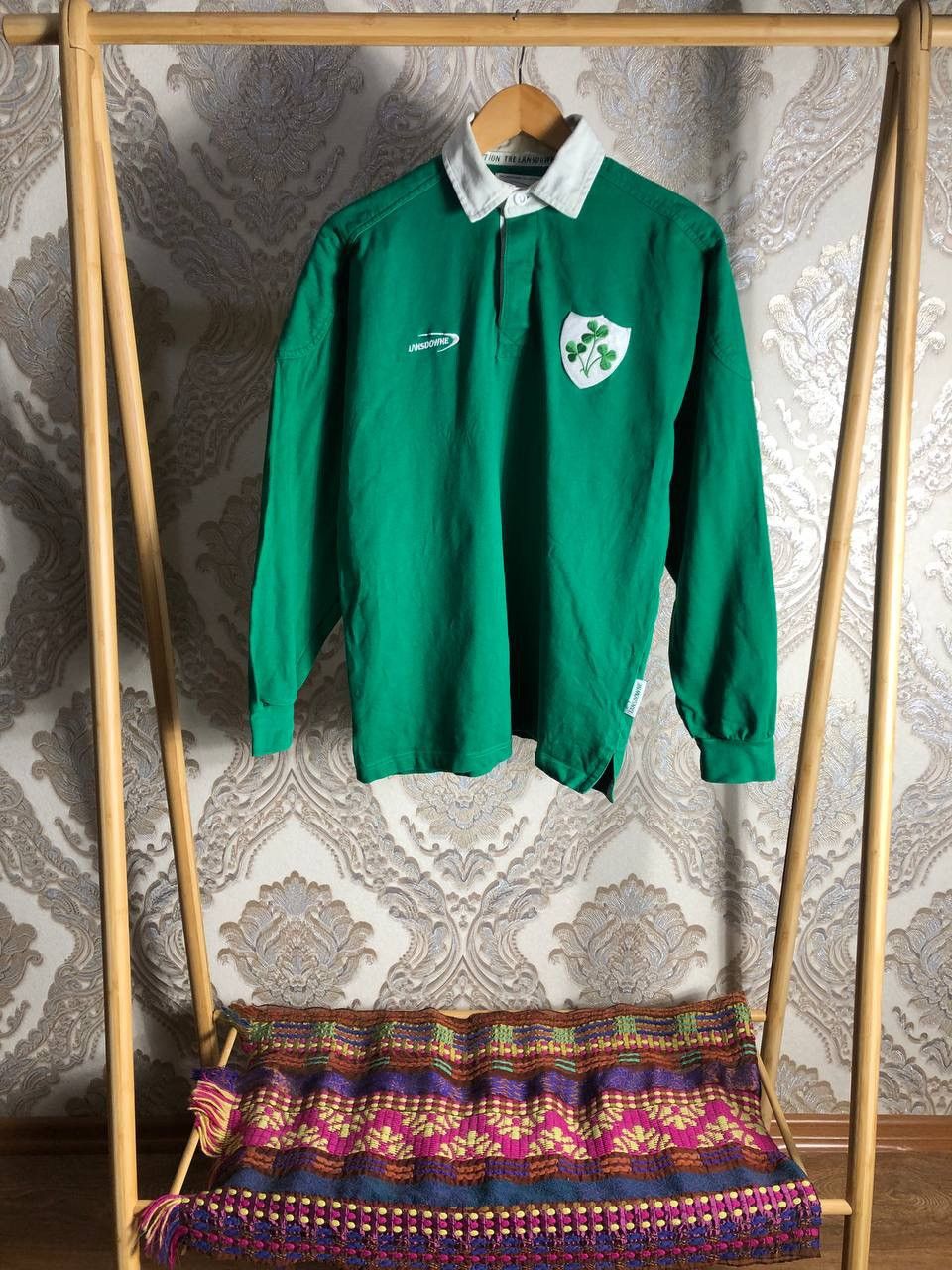 Canterbury of New Zealand × Vintage VERY RARE LANSDOWNE IRELAND RUGBY JERSEY RETRO BLOKECORE 90s Size US S / EU 44-46 / 1 - 1 Thumbnail