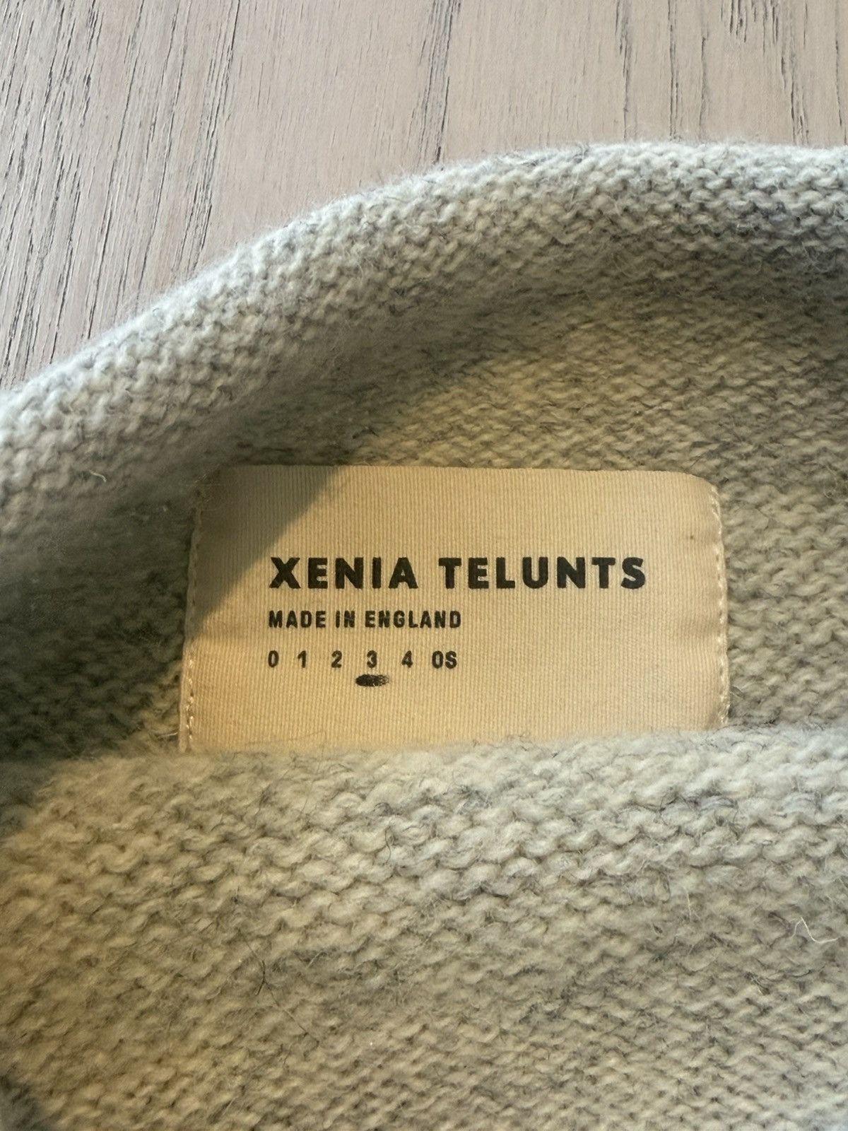 XENIA TELUNTS Xenia Telunts Fisherman Sweater - Oatmeal Size US L / EU 52-54 / 3 - 2 Thumbnail