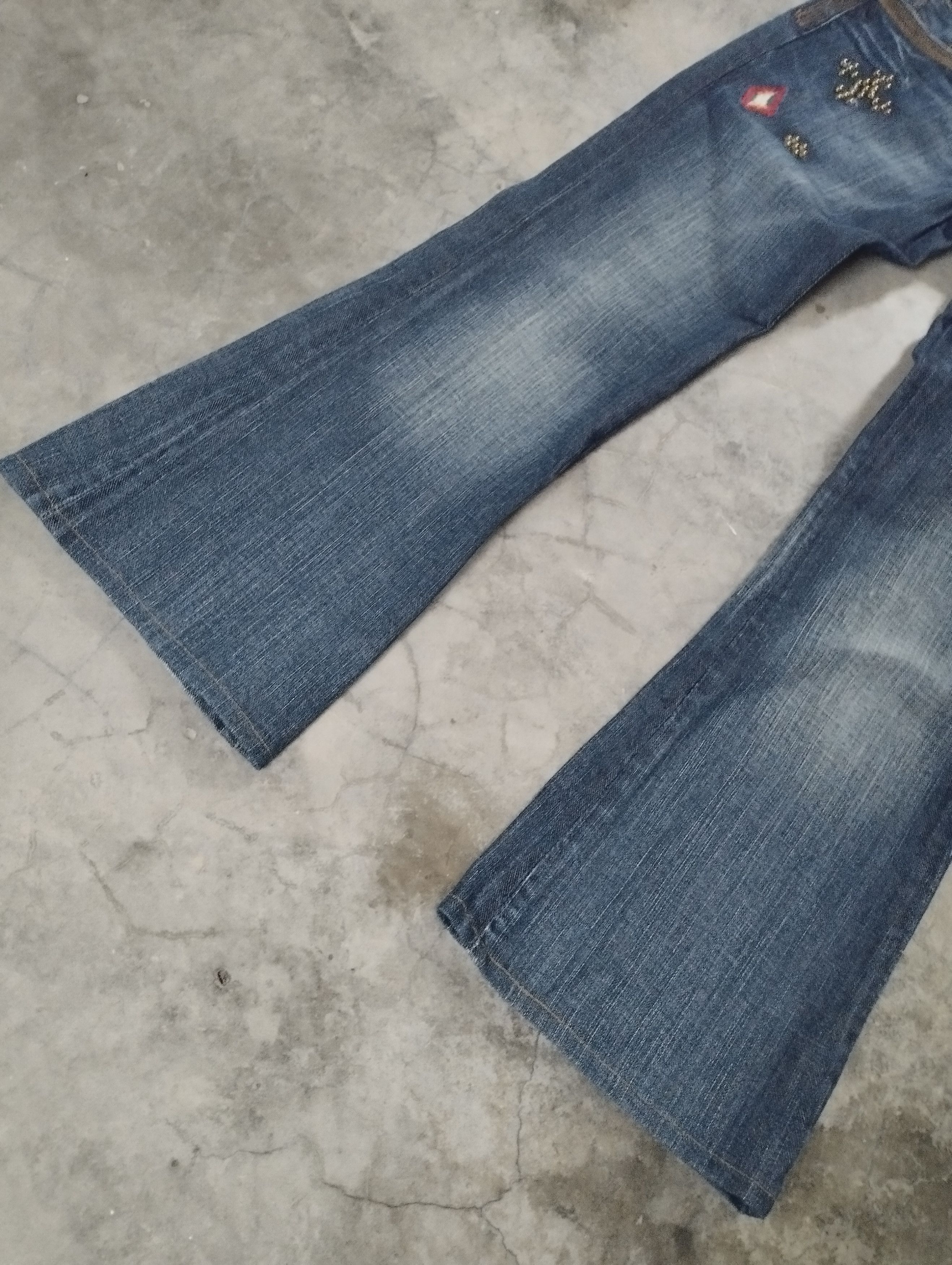 If Six Was Nine 2000s Japanese Archives Back Number Flare Jeans Size US 29 - 3 Thumbnail