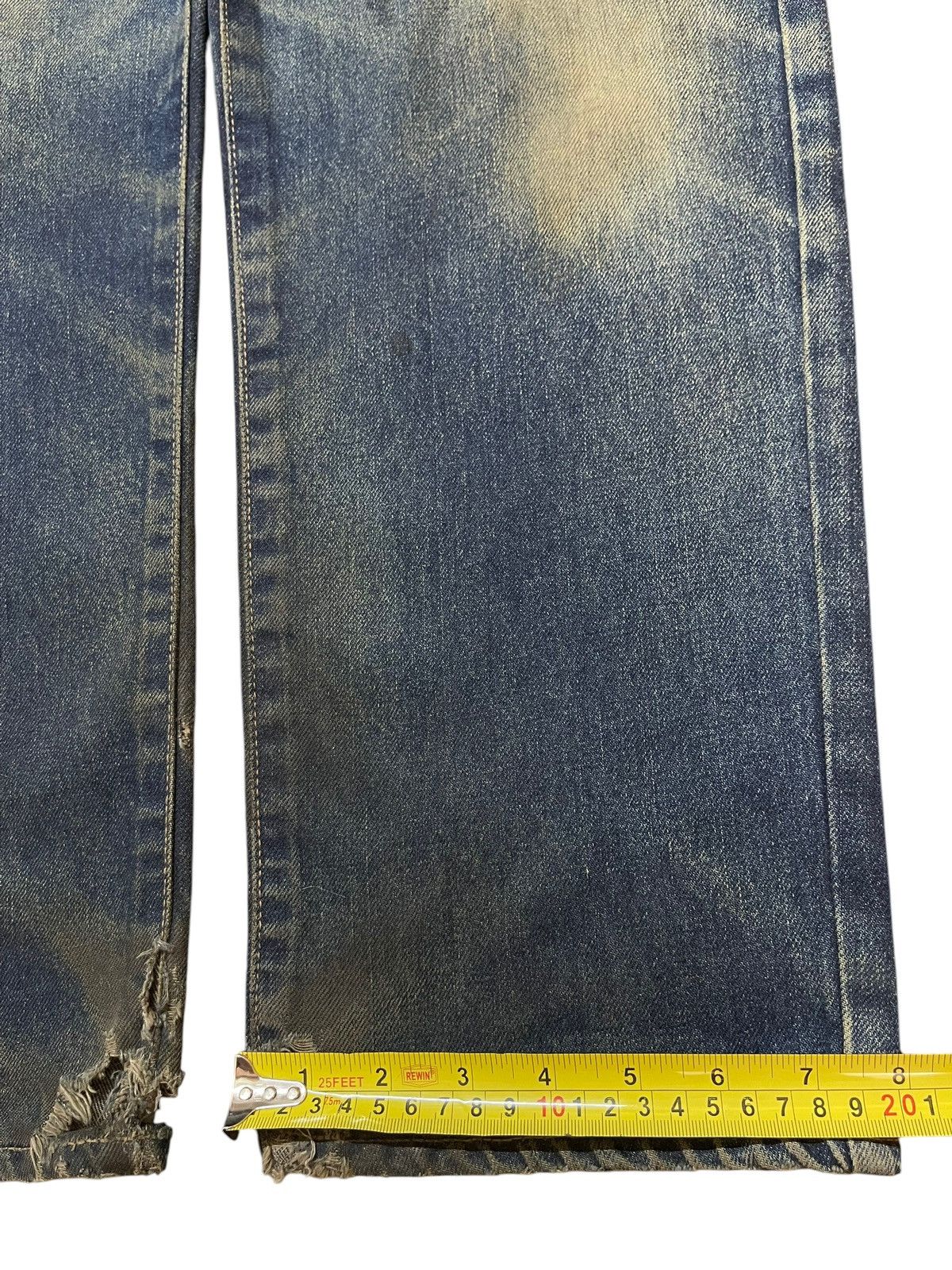 Kapital Vintage Japanese Brand Mud Wash Style Distress Loose Jeans Size US 32 / EU 48 - 16 Thumbnail