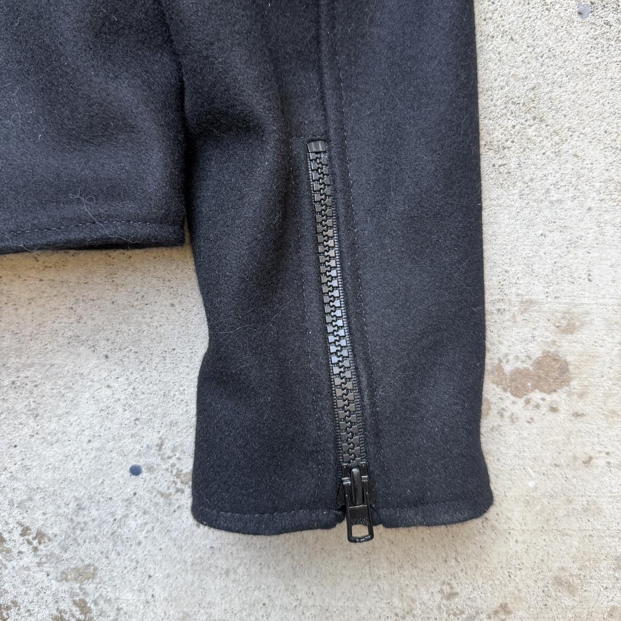 clothsurgeon clothsurgeon black wool biker jacket riders m l Size US M / EU 48-50 / 2 - 7 Thumbnail