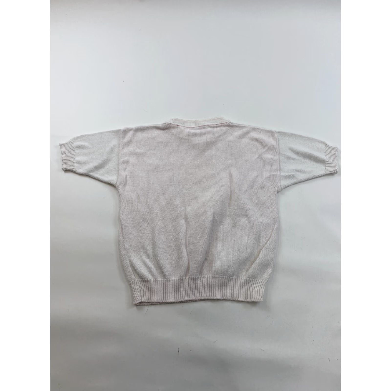 Jantzen VINTAGE Jantzen Sweater Women Short Sleeve Pullover M White USA Size M / US 6-8 / IT 42-44 - 2 Thumbnail