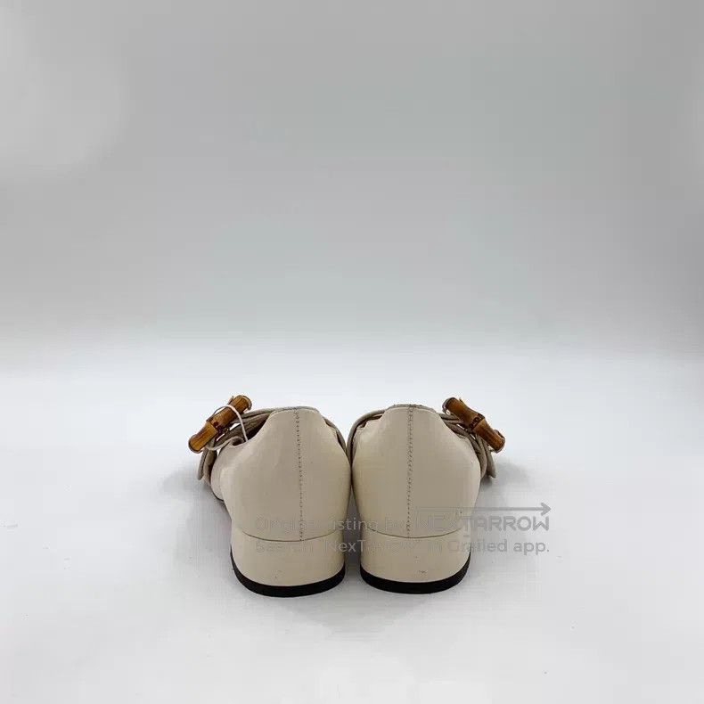 Gucci Gucci Beige bamboo joint buckle round toe casual single sh Size US 5 / IT 35 - 4 Thumbnail