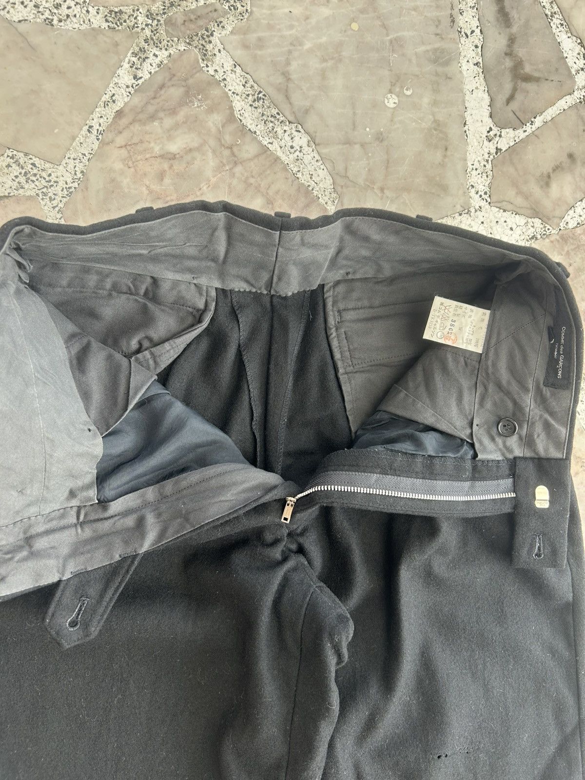 Comme des Garcons CDG Black Wool Trousers Size US 30 / EU 46 - 9 Thumbnail