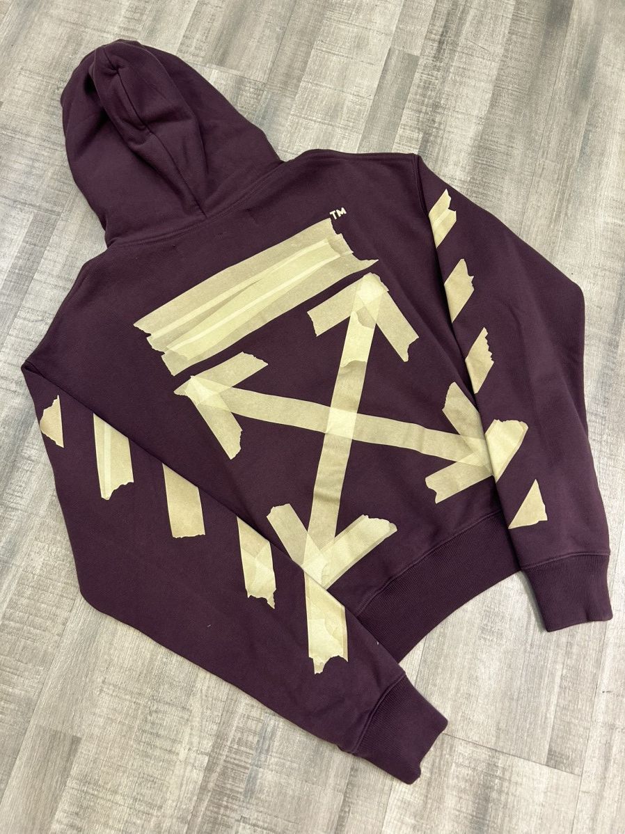 Off-White Off-White Tape Arrows Print Hoodie Size US XXS / EU 40 - 5 Thumbnail