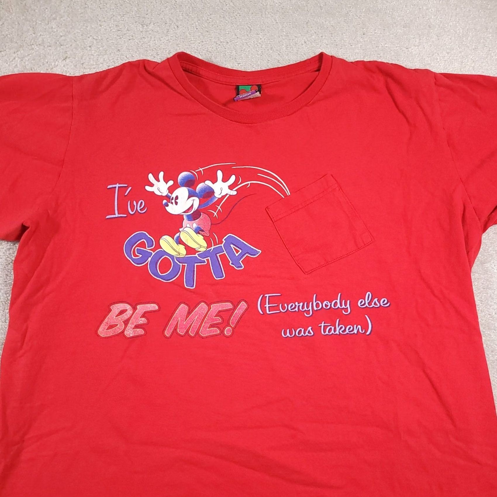 Mickey Unlimited VINTAGE Mickey Unlimited Mouse T-Shirt Womens Plus Jerry Leigh Red Size 4XL / US 24-26 - 3 Thumbnail