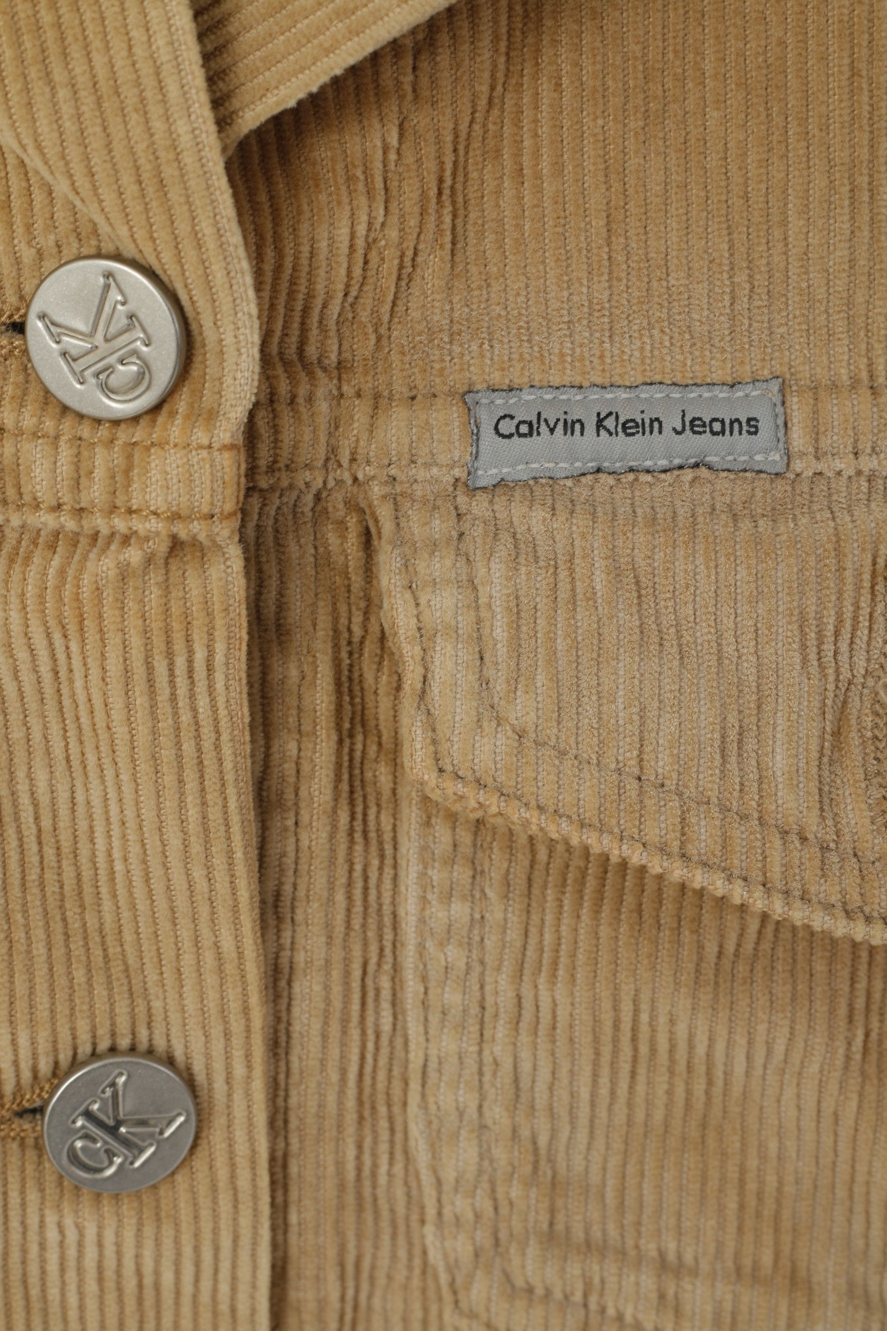 Calvin Klein Calvin Klein Jeans Women S Denim Shirt Beige 0235 Size S / US 4 / IT 40 - 6 Thumbnail