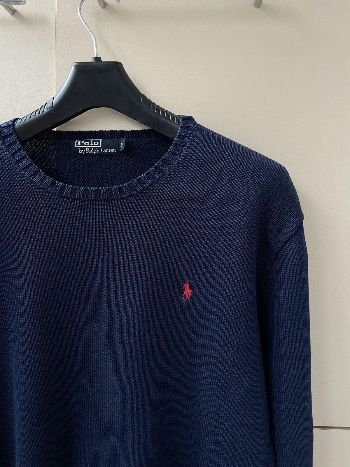 Polo Ralph Lauren Vintage Polo Ralph Lauren Knit Navy Sweater Size US M / EU 48-50 / 2 - 2 Thumbnail