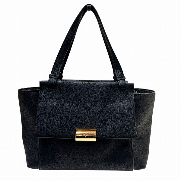 Salvatore Ferragamo Ferragamo Ee-21G065 Leather 2Way Bag Leather Shoulder Bag Ee-21G065 in Black, Women's