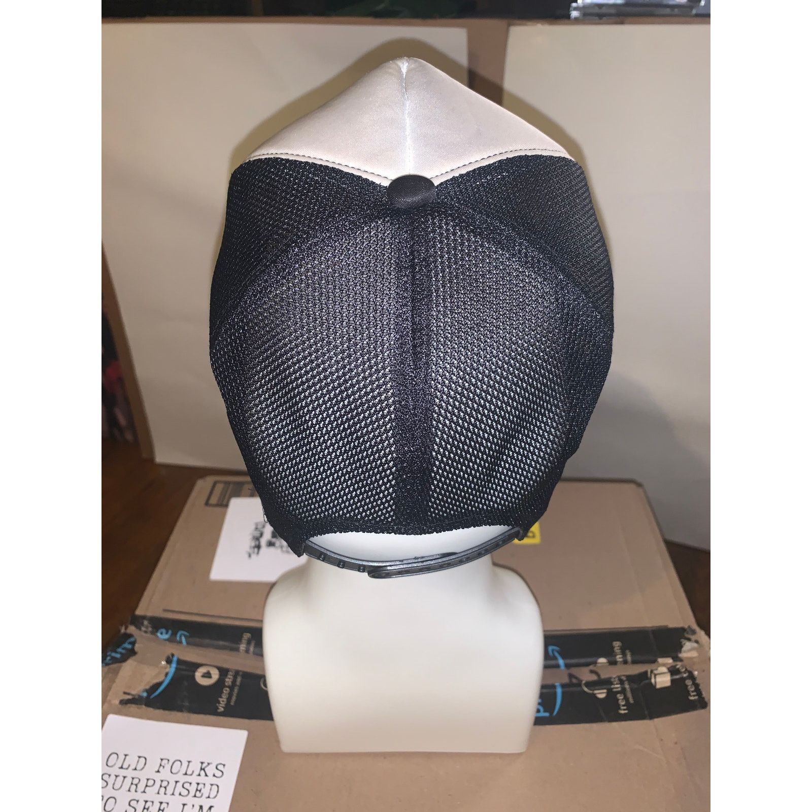 Bape × Vintage Vtg BAPE Ape Head Trucker Hat White Black NIGO Era Japan Cap Size ONE SIZE - 3 Thumbnail