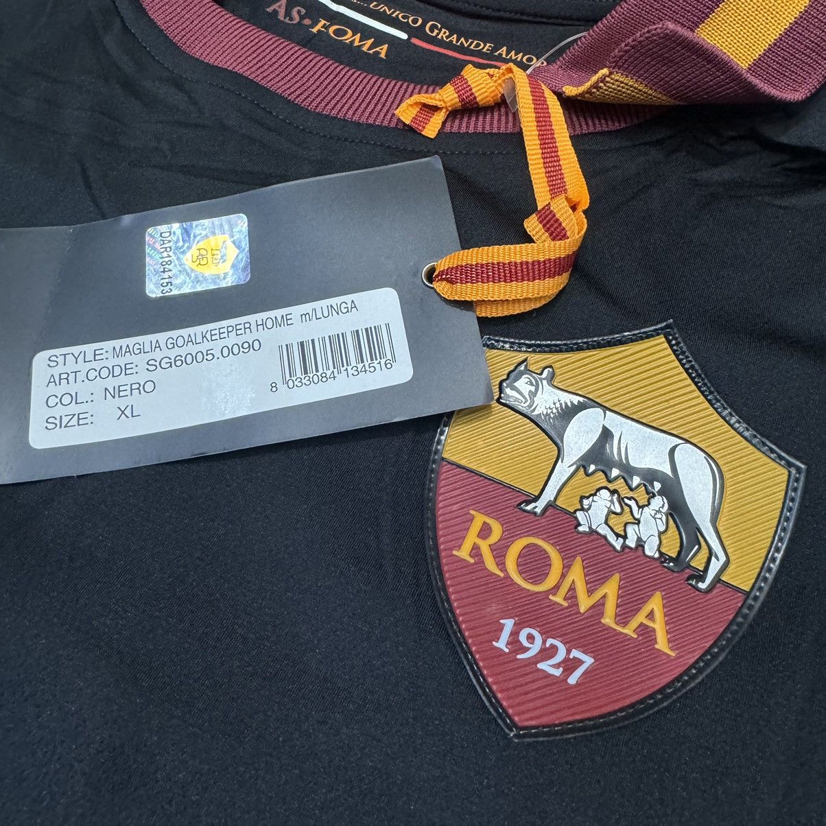 Sports Specialties Roma 13/14 player issue gk shirt #26 De Sanctis (bnwt) Size US XL / EU 56 / 4 - 3 Thumbnail