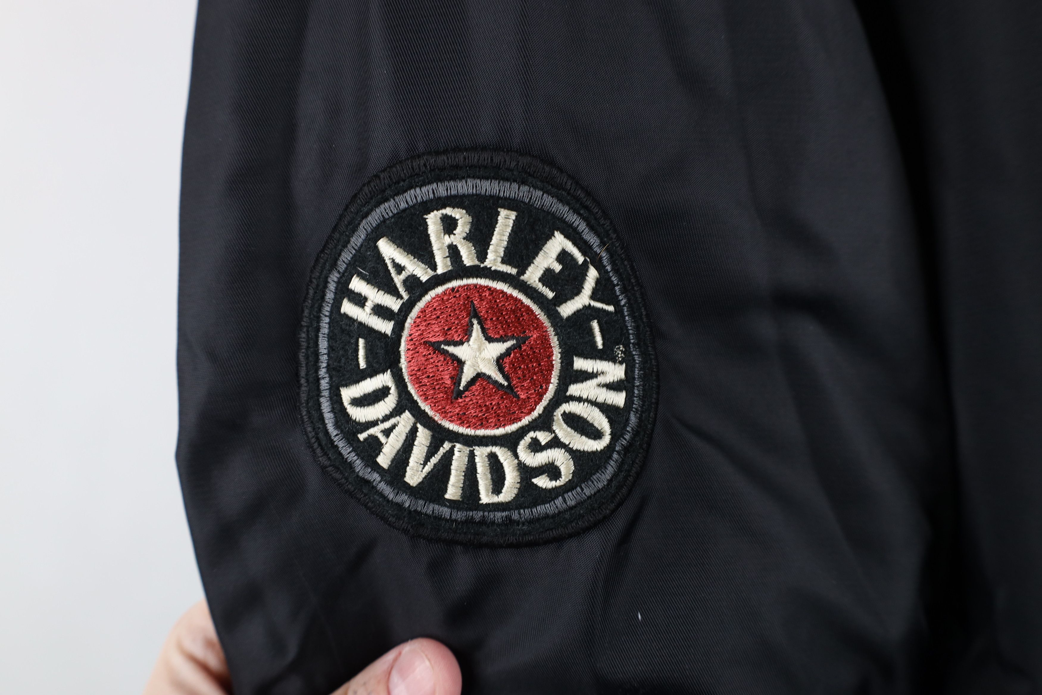 Harley Davidson × Vintage Vintage 90s Harley Davidson Spell Motorcycle Bomber Jacket Size US XL / EU 56 / 4 - 5 Thumbnail