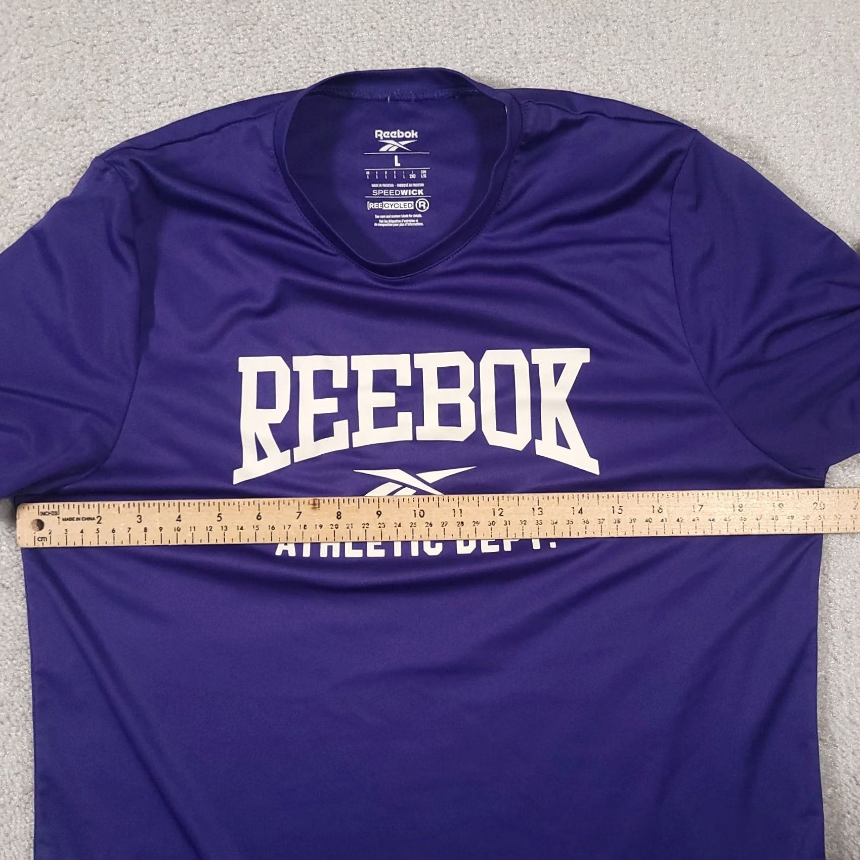 Reebok Reebok Speedwick T-Shirt Mens Large Blue Short Sleeve Athletic Dept. Dri Fit Gym Size US L / EU 52-54 / 3 - 5 Thumbnail