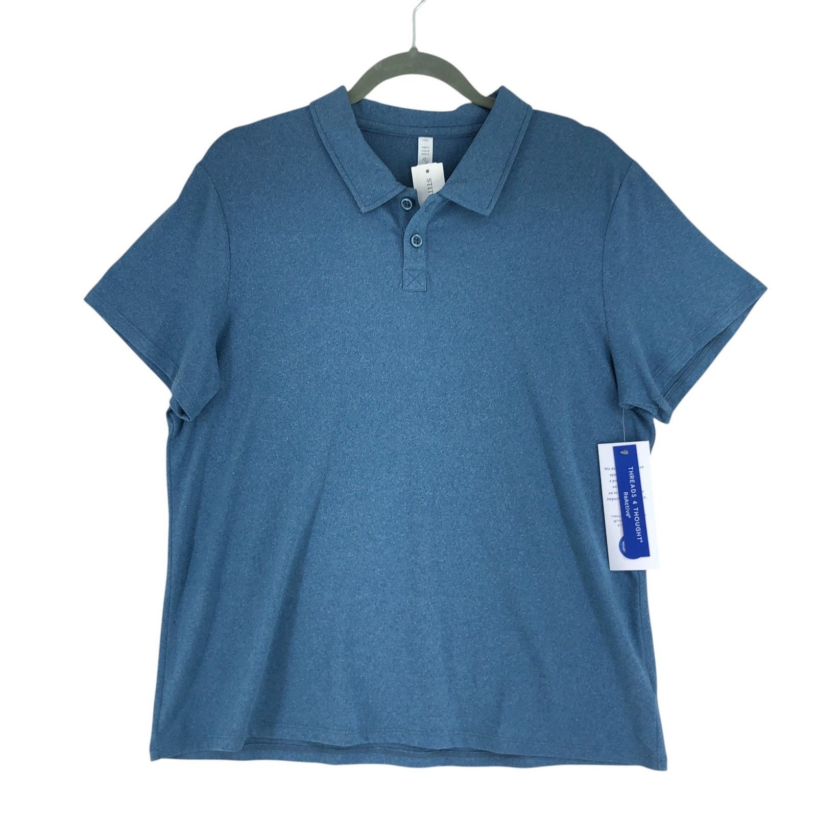 Threads 4 Thought Threads 4 Thought Polo Shirt XL Paulette Heather Luxe Jersey Size US XL / EU 56 / 4 - 1 Thumbnail