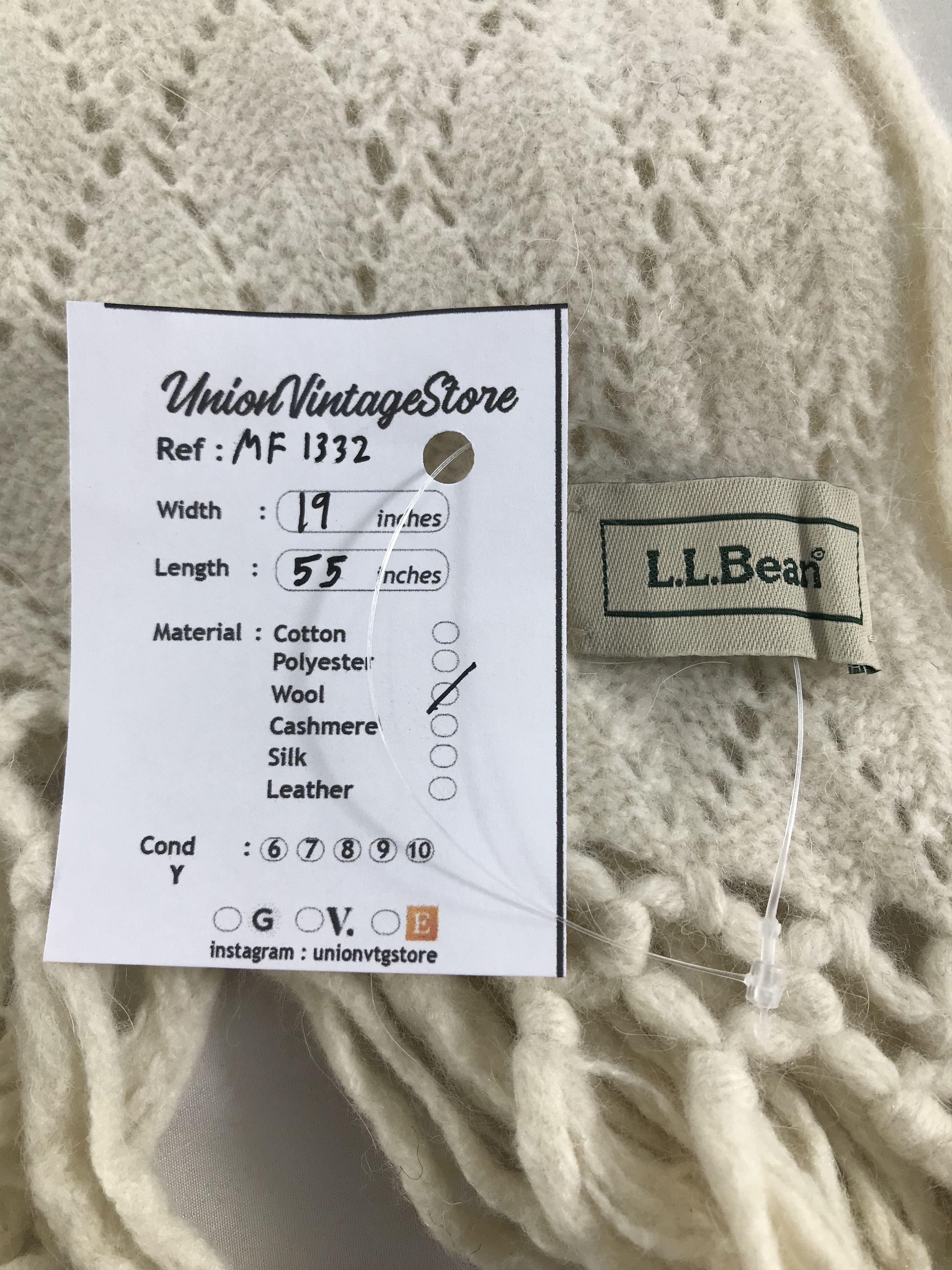 L.L. Bean Vintage L.L. Bean Scarf/Muffler/Neckwear MF1332 Size ONE SIZE - 4 Thumbnail