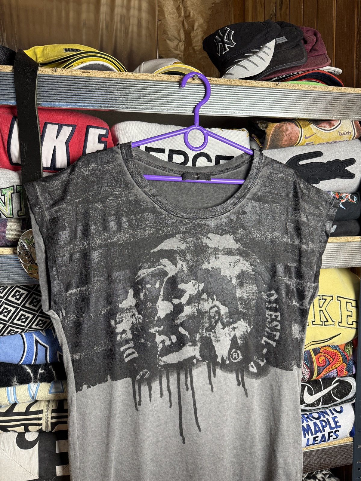 Diesel Rare color Diesel Logo punk motif tee shirt AVANT GARDE Size US M / EU 48-50 / 2 - 3 Thumbnail
