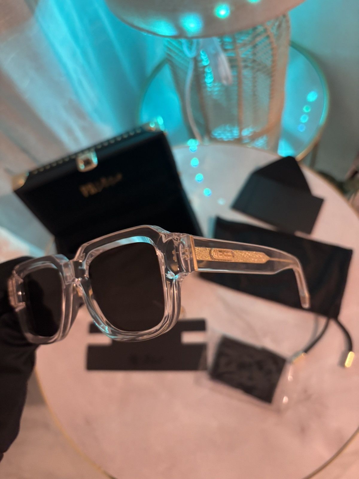 Other PR Collection Sunglasses – PR TYO XII – Transparent/Gold Size ONE SIZE - 1 Thumbnail