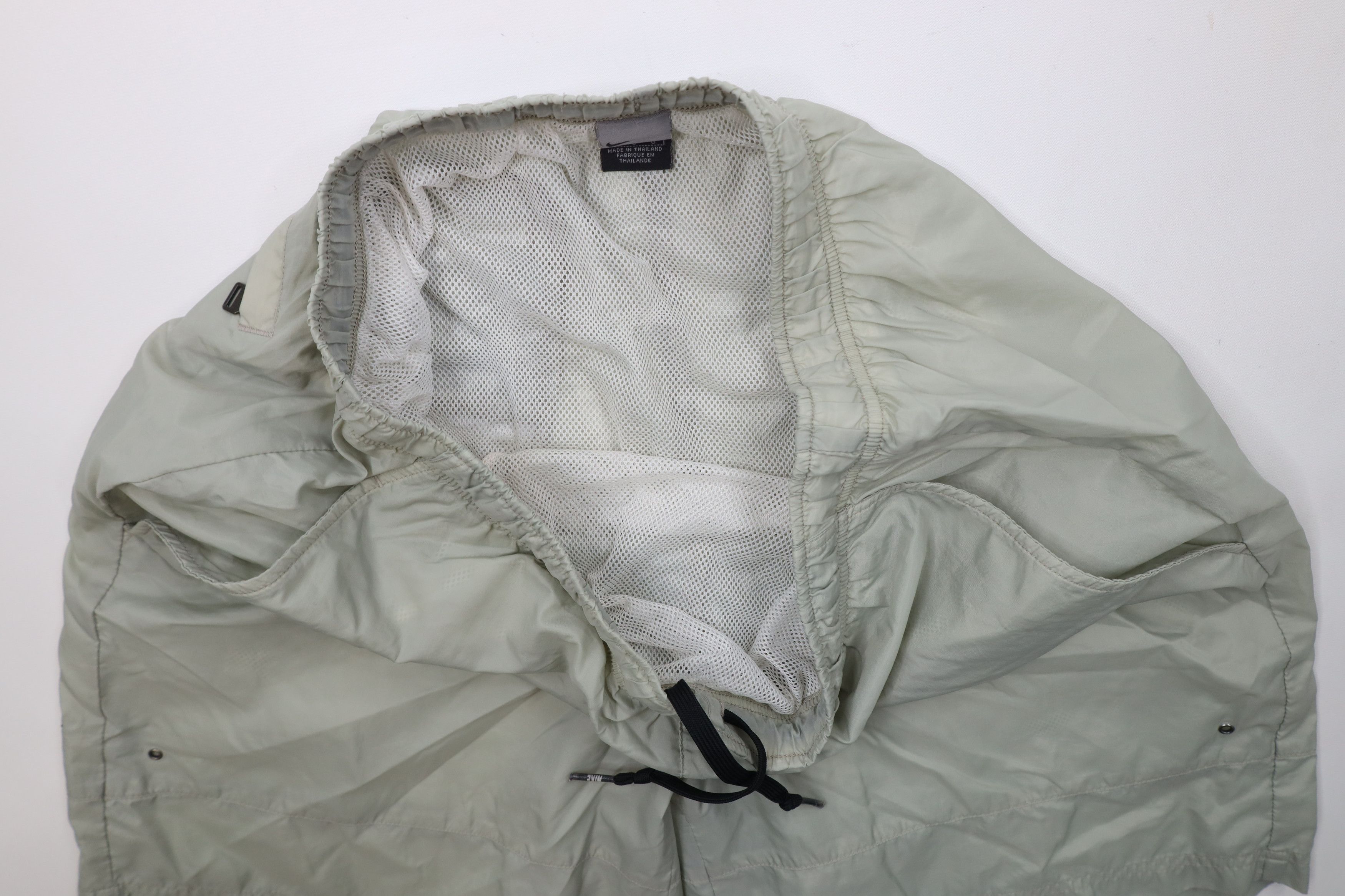 Nike × Vintage Vintage 90s Y2K Nike Mini Swoosh Lined Shorts Light Green Size US 34 / EU 50 - 6 Thumbnail